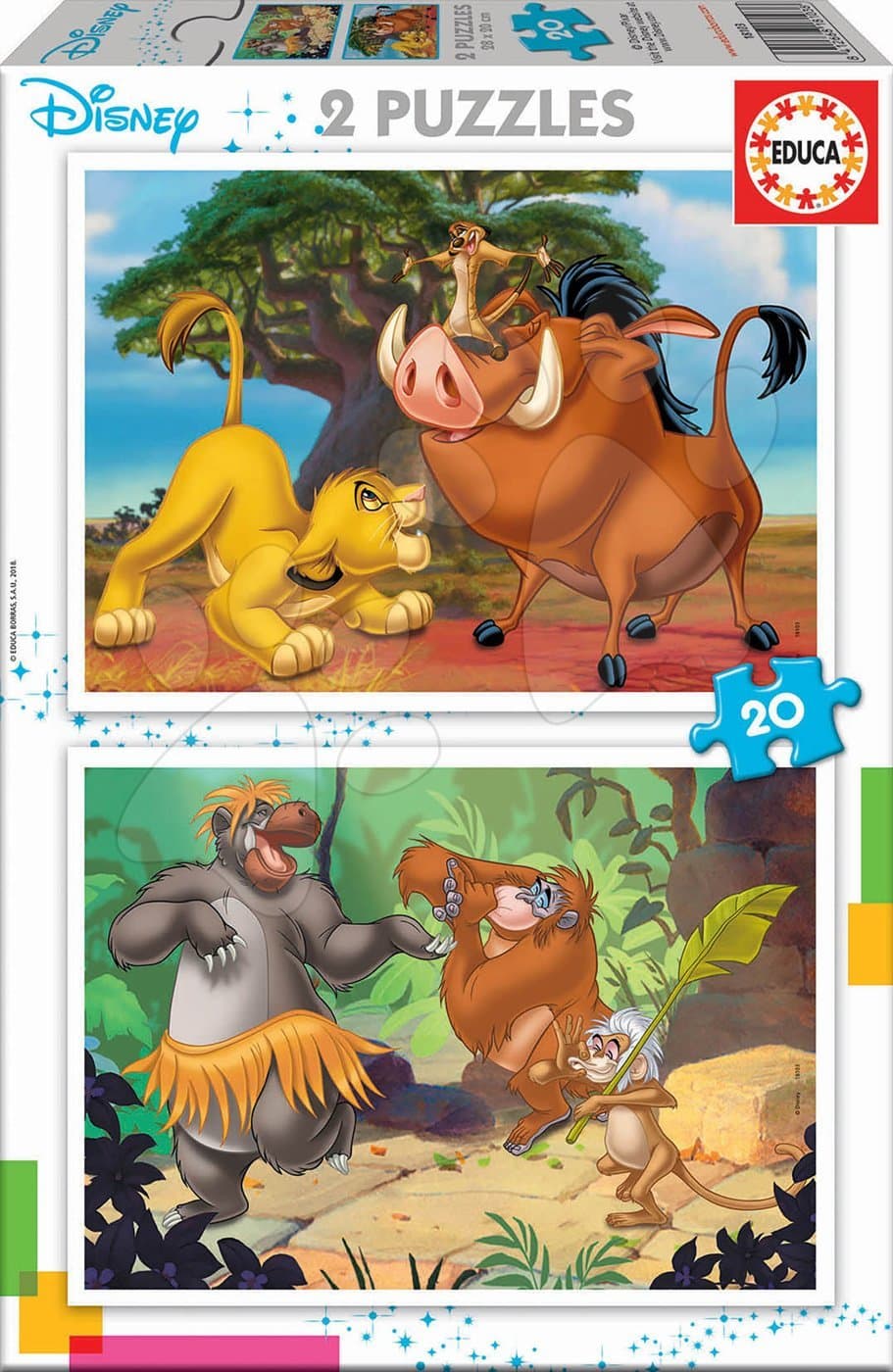 Puzzle Leví kráľ Disney Educa 2x20 dielov od 4 rokov 1