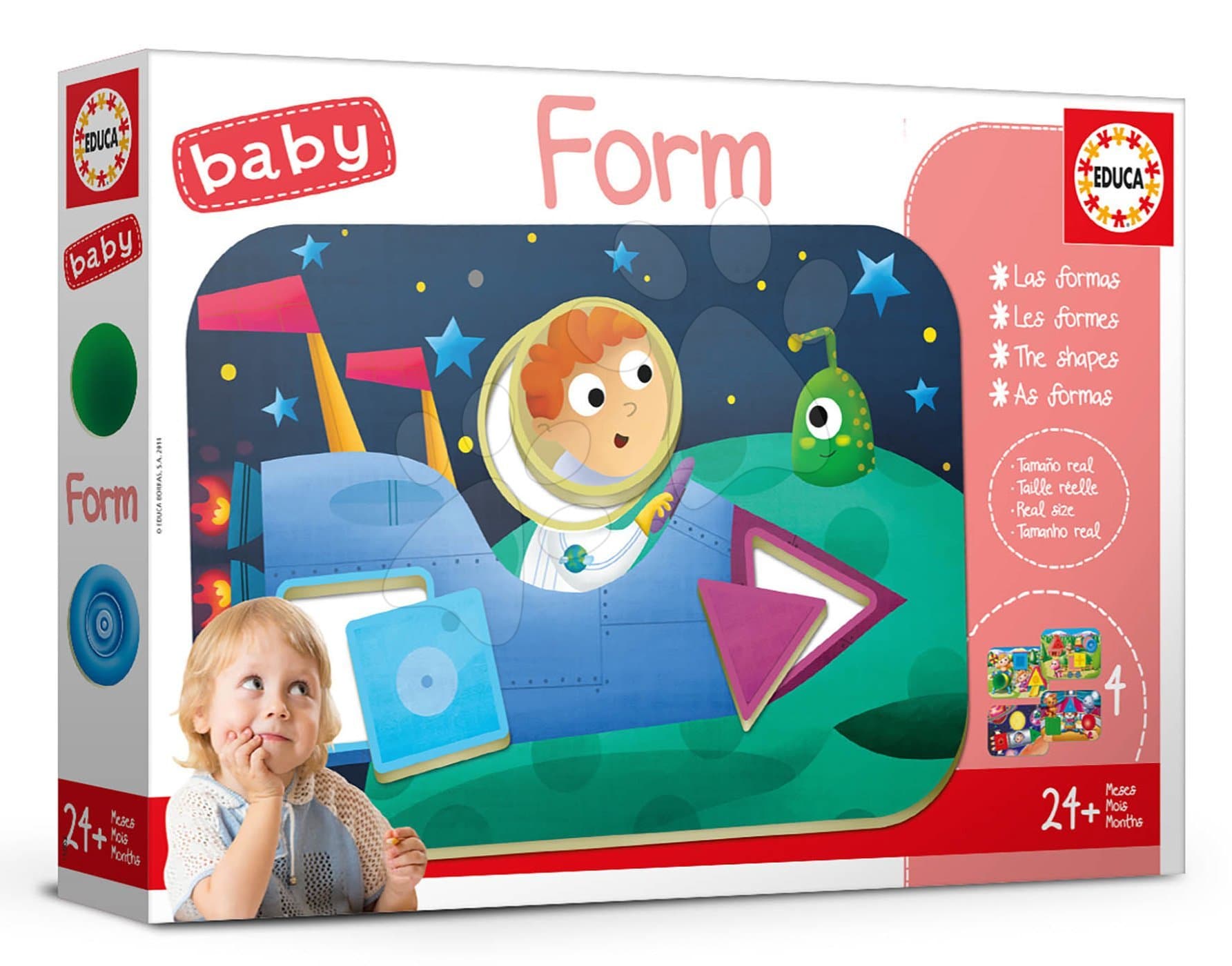 Náučná hra pre najmenších Baby Form Educa Učíme sa tvary a farby od 24 mes 1
