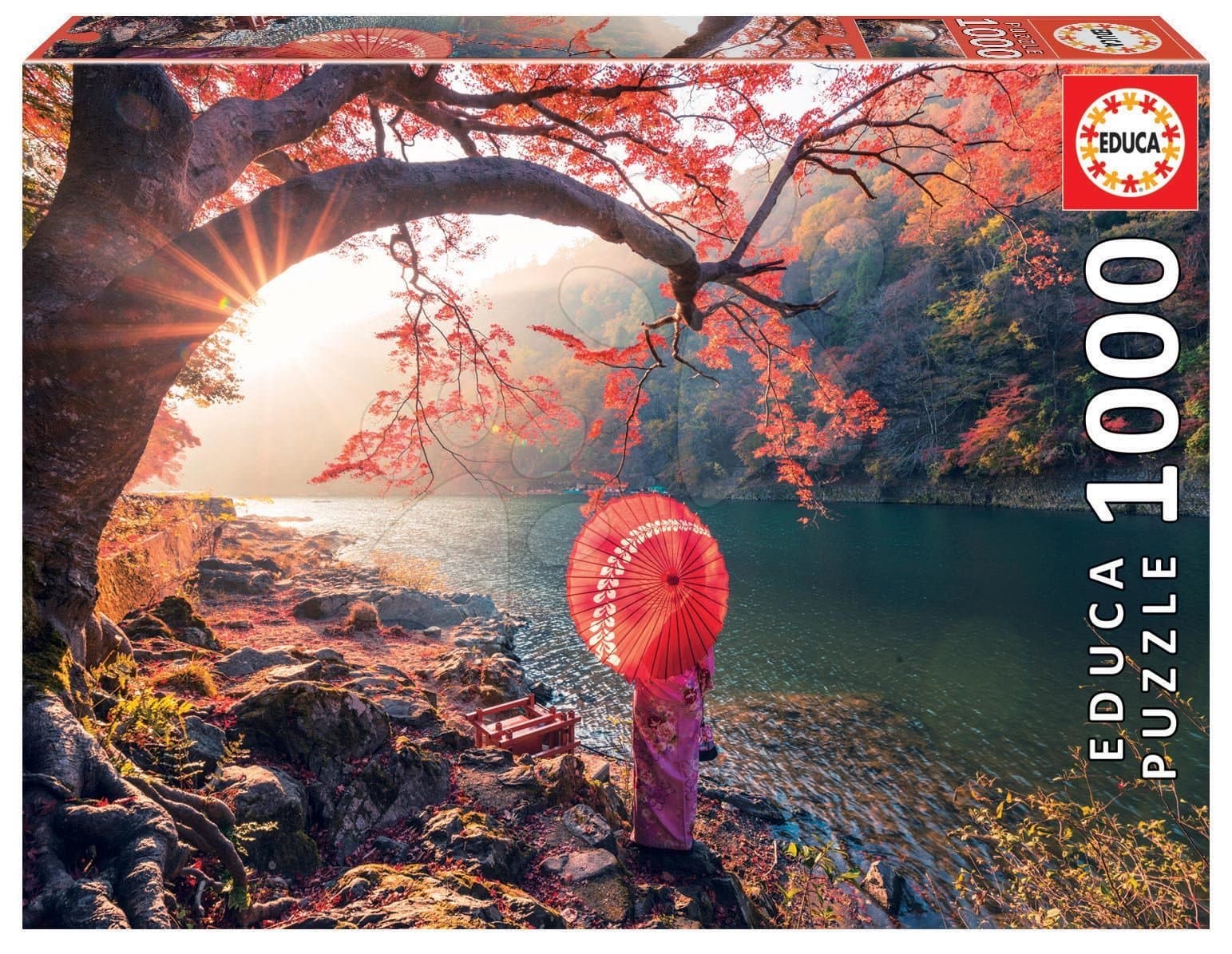 Puzzle Sunrise in Katsura River Japan Educa 1000 dielov a Fix lepidlo od 11 rokov 1
