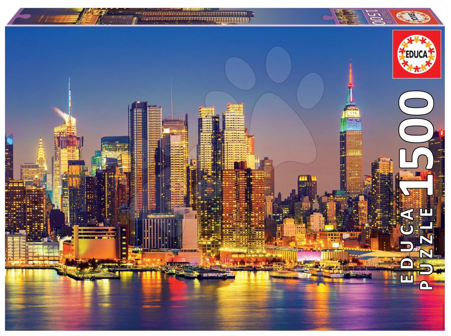 Puzzle Manhattan at Night Educa 1500 dielov a Fix lepidlo od 11 rokov 1