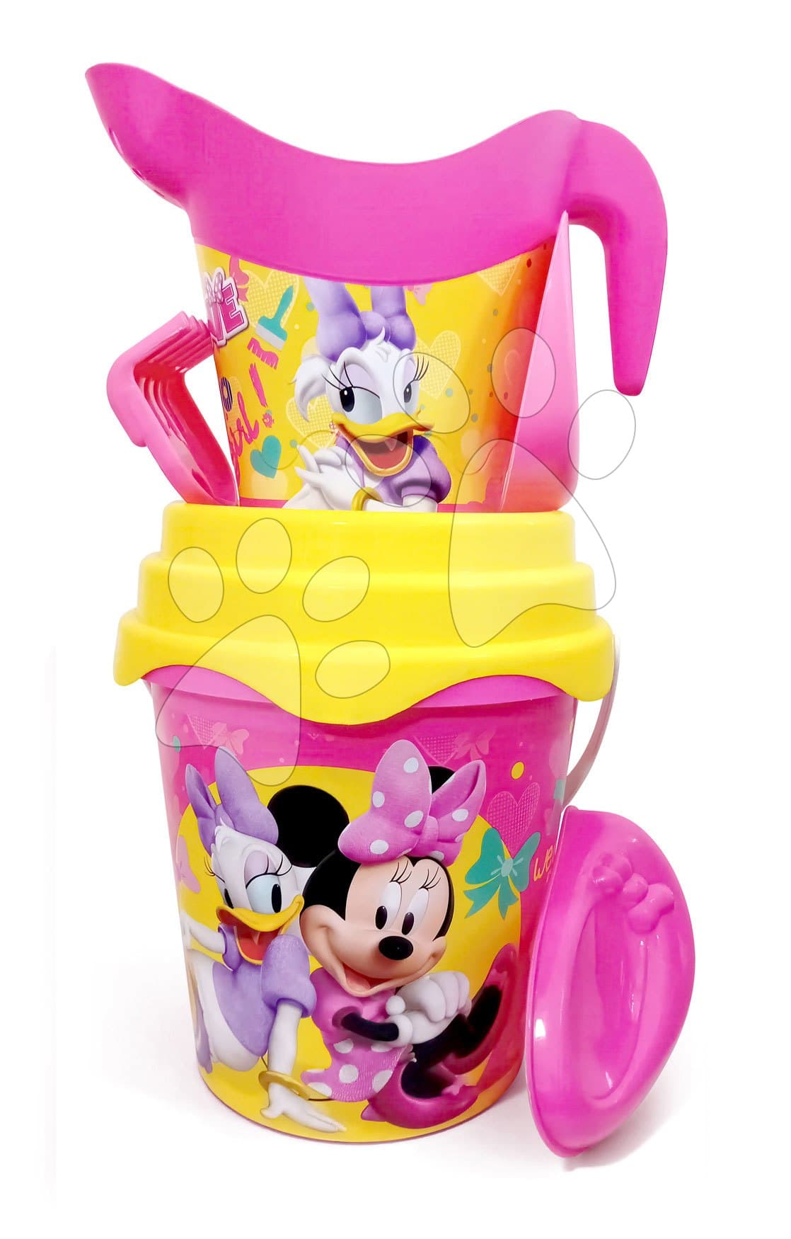 MONDO vedro set s krhlou Minnie Mouse 18834 fialovo-žltý 1