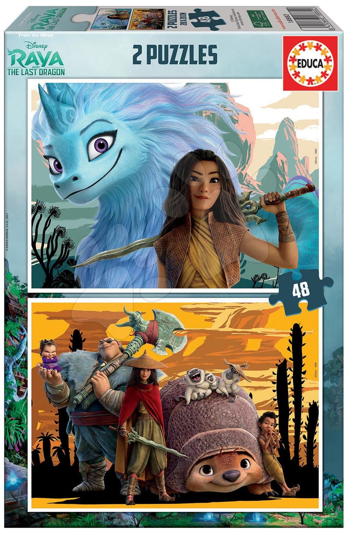 Puzzle Raya and the Last Dragon Educa 2x48 dielov od 4 rokov 1