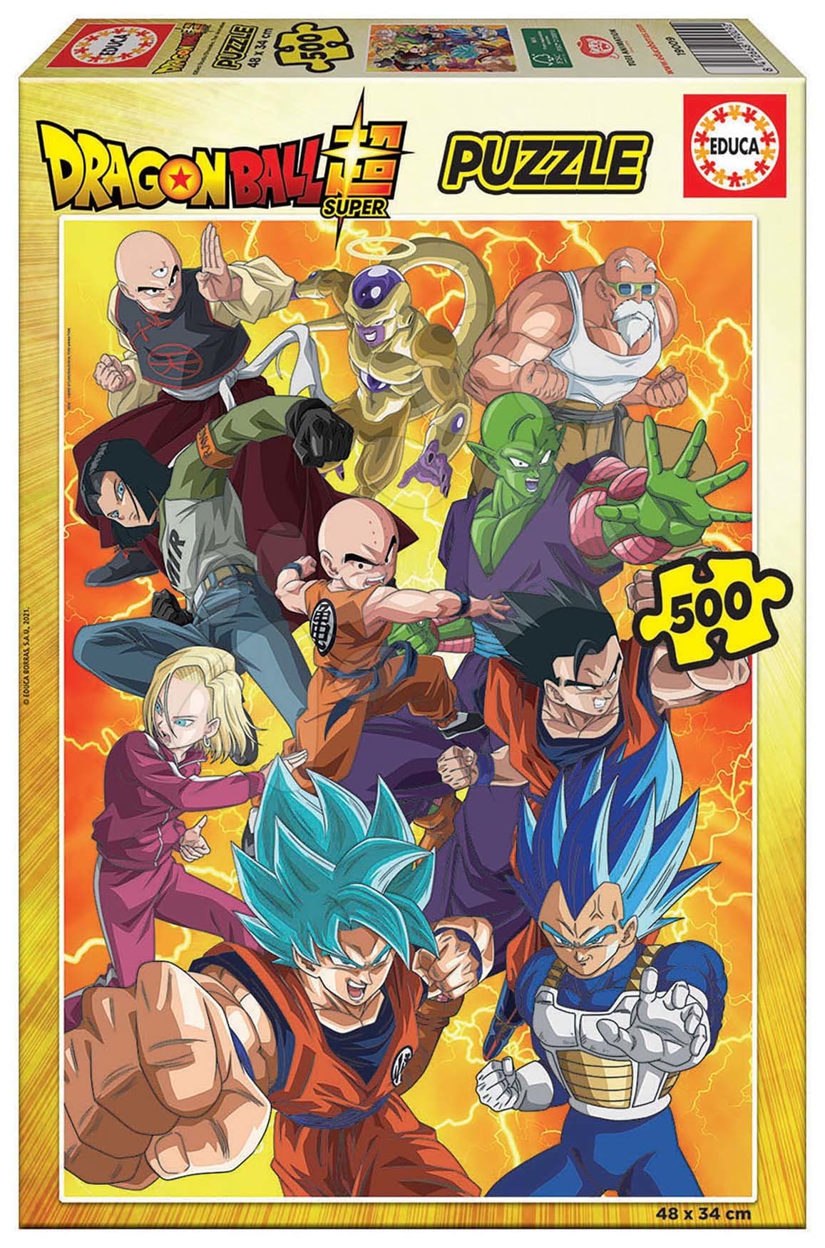 Puzzle Dragon Ball Super Educa 500 dielov a Fix lepidlo od 11 rokov 1