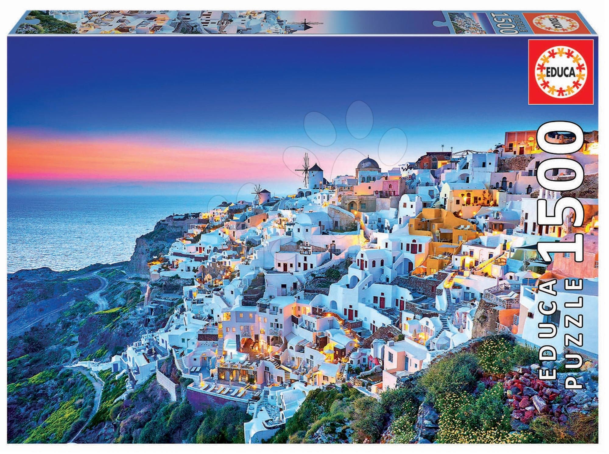 Puzzle Santorini Educa 1500 dielov a Fix lepidlo od 11 rokov 1