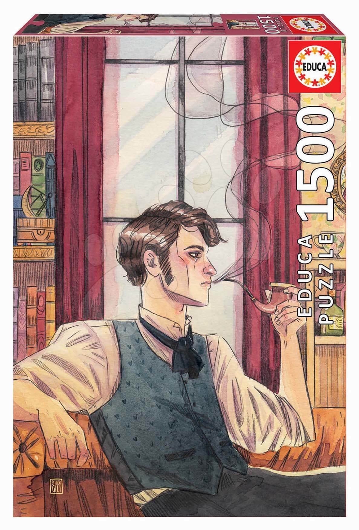 Puzzle Sherlock Esther Gili Educa 1500 dielov a Fix lepidlo od 11 rokov 1