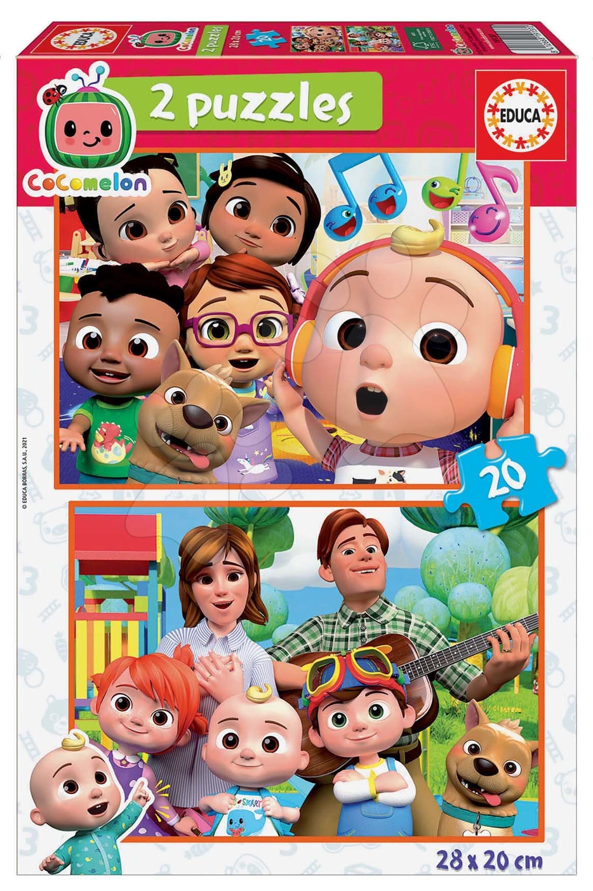 Puzzle Cocomelon Educa 2x20 dielov od 4 rokov 1