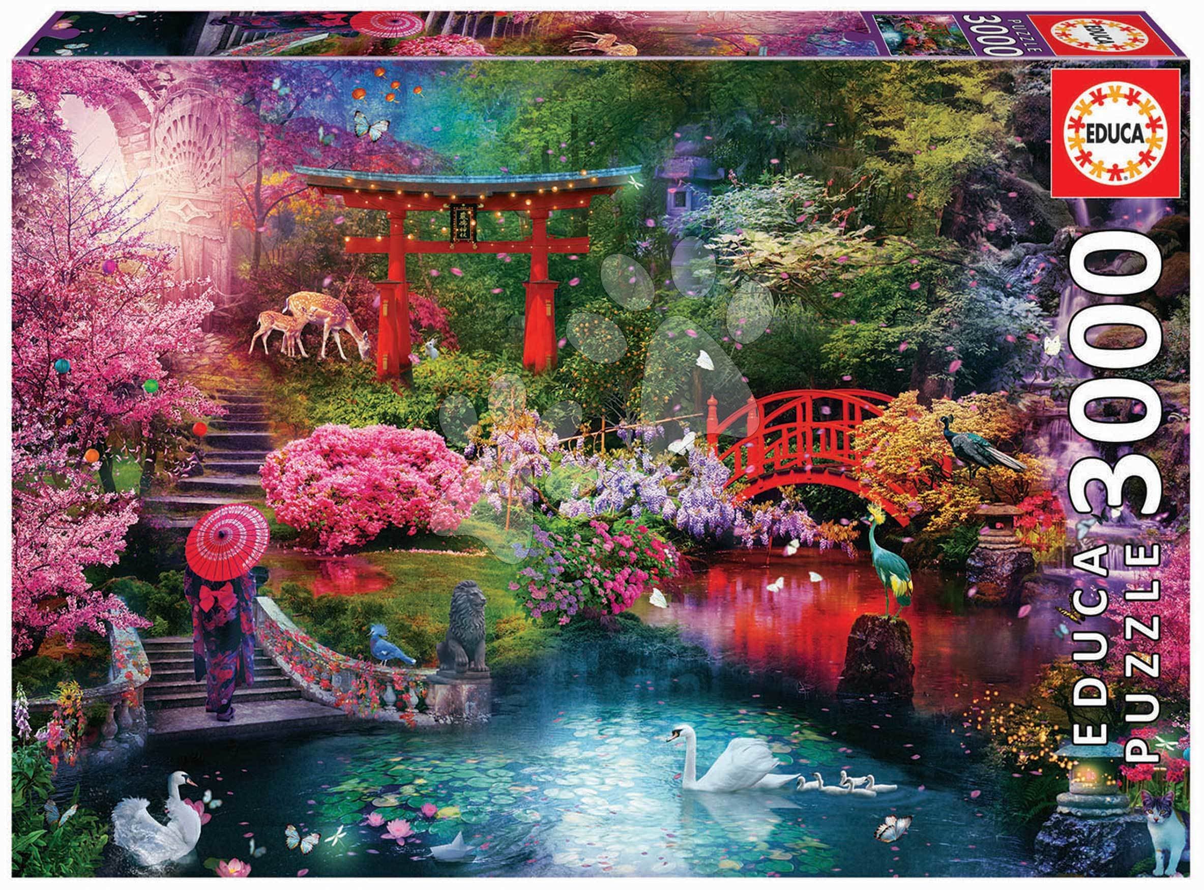 Puzzle Japanese Garden at Autumn Educa 3000 dielov 1