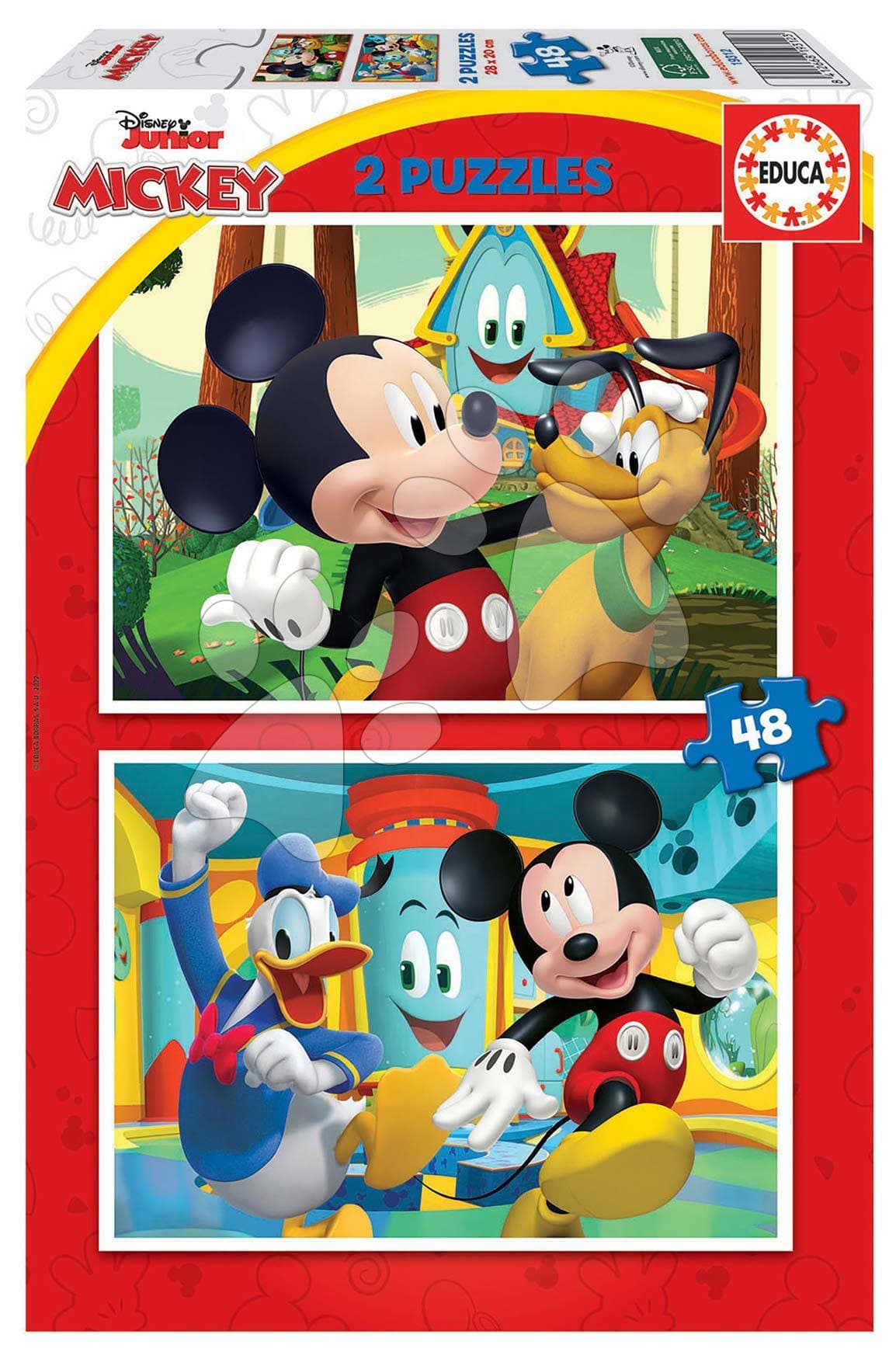 Puzzle Mickey Mouse Fun House Disney Educa 2x48 dielov 1
