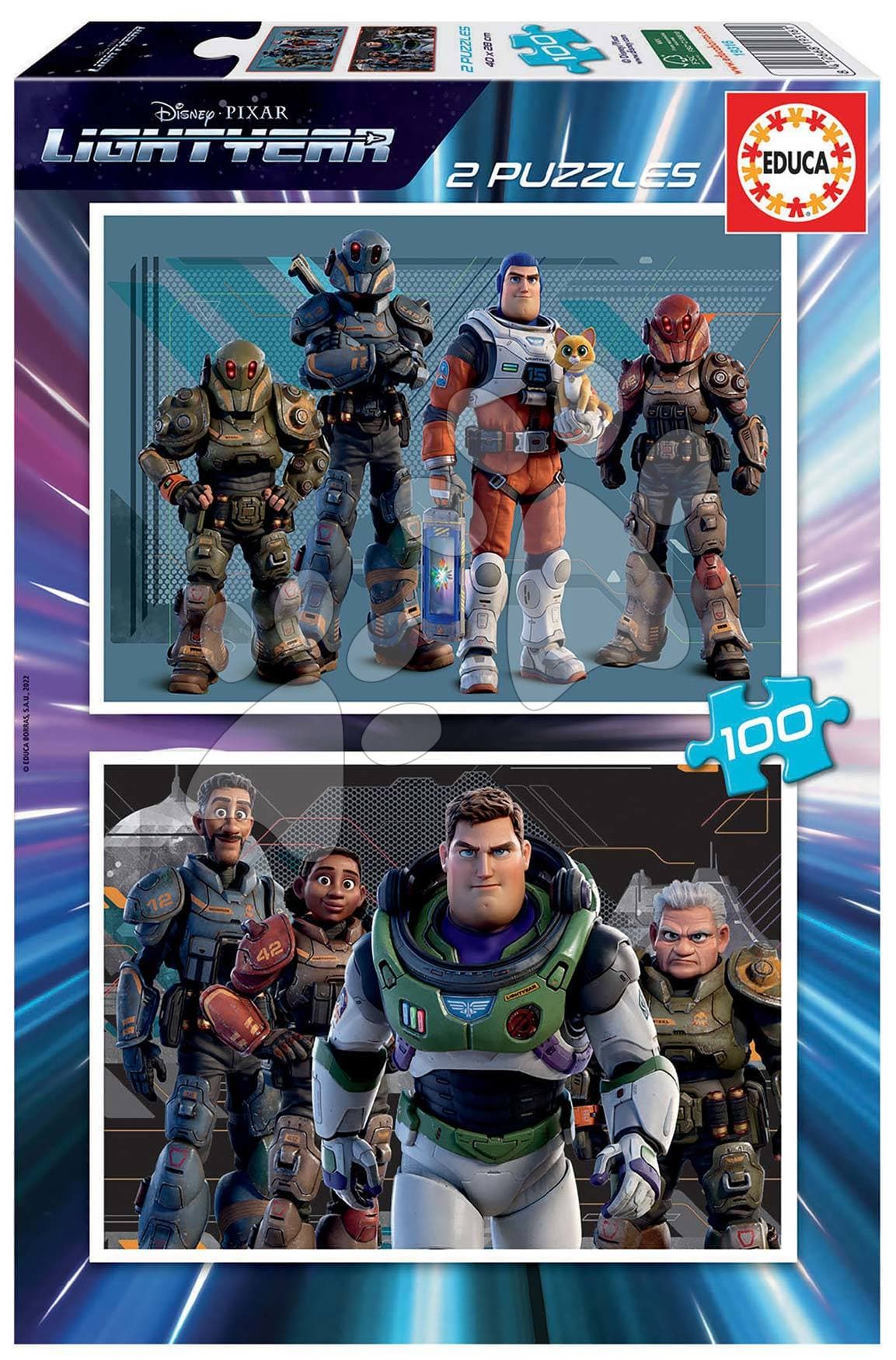 Puzzle Lightyear Disney Educa 2x100 dielov 1