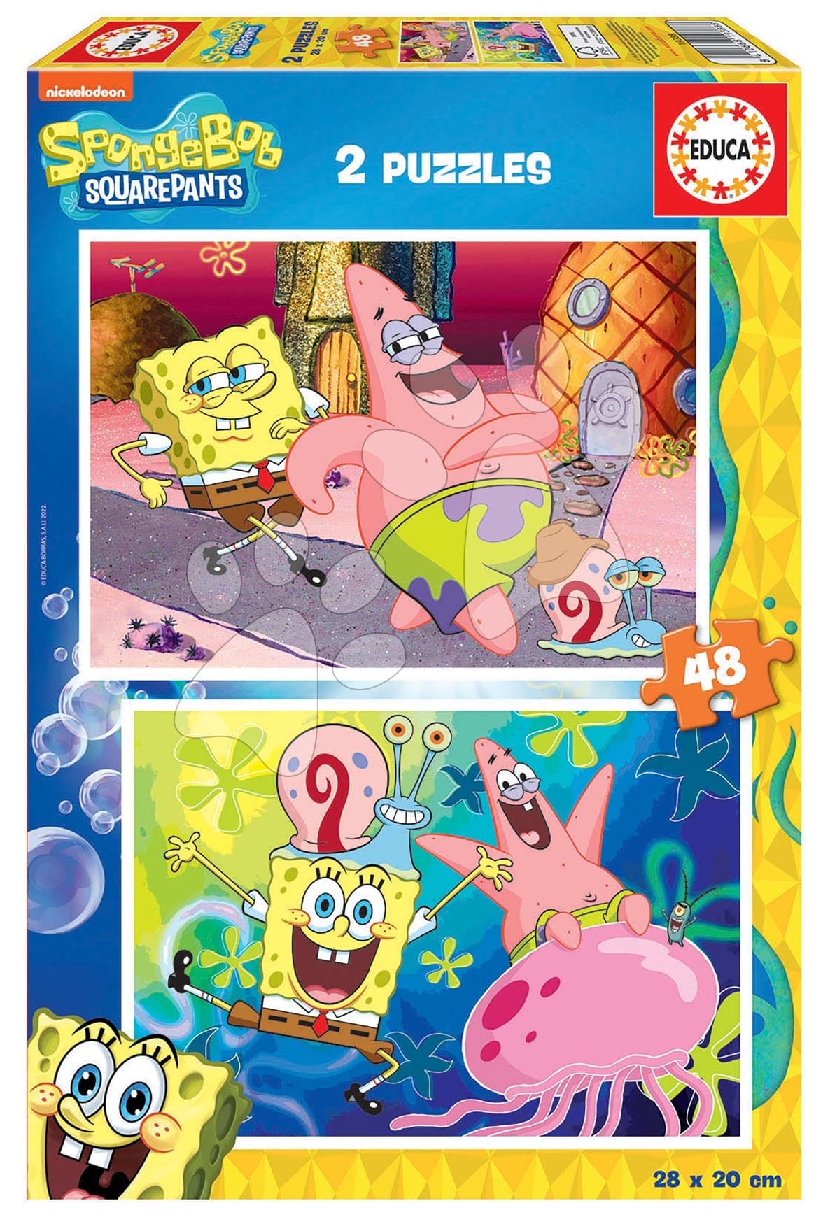 Puzzle Sponge Bob Educa 2x48 dielov 1