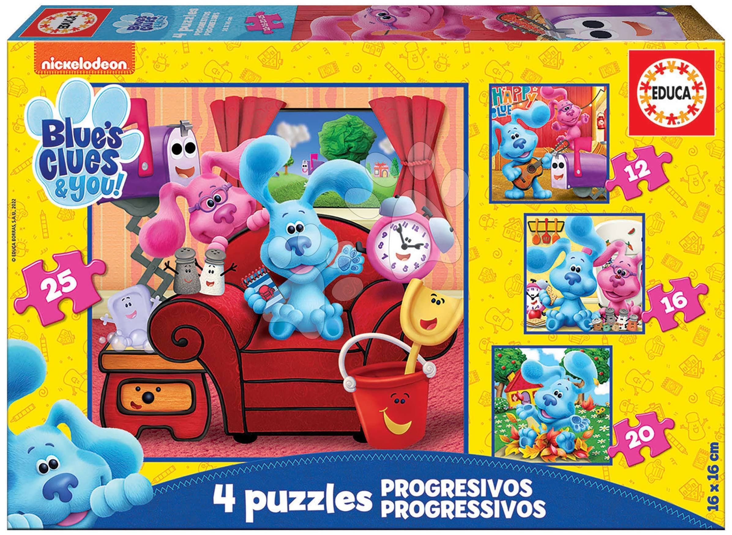 Puzzle Baby Puzzles Blue´s Clues Educa 12-16-20-25 dielov 1