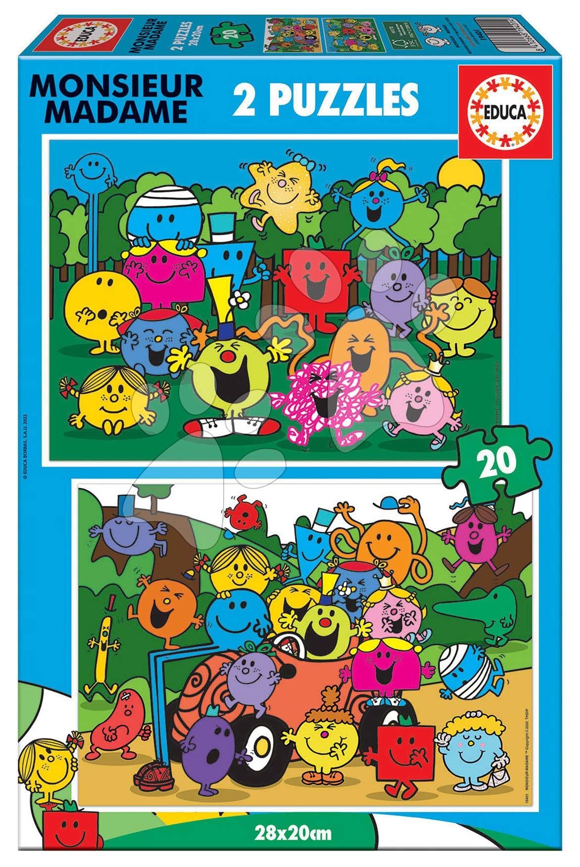 Puzzle Monsieur Madame Educa 2x20 dielov 1