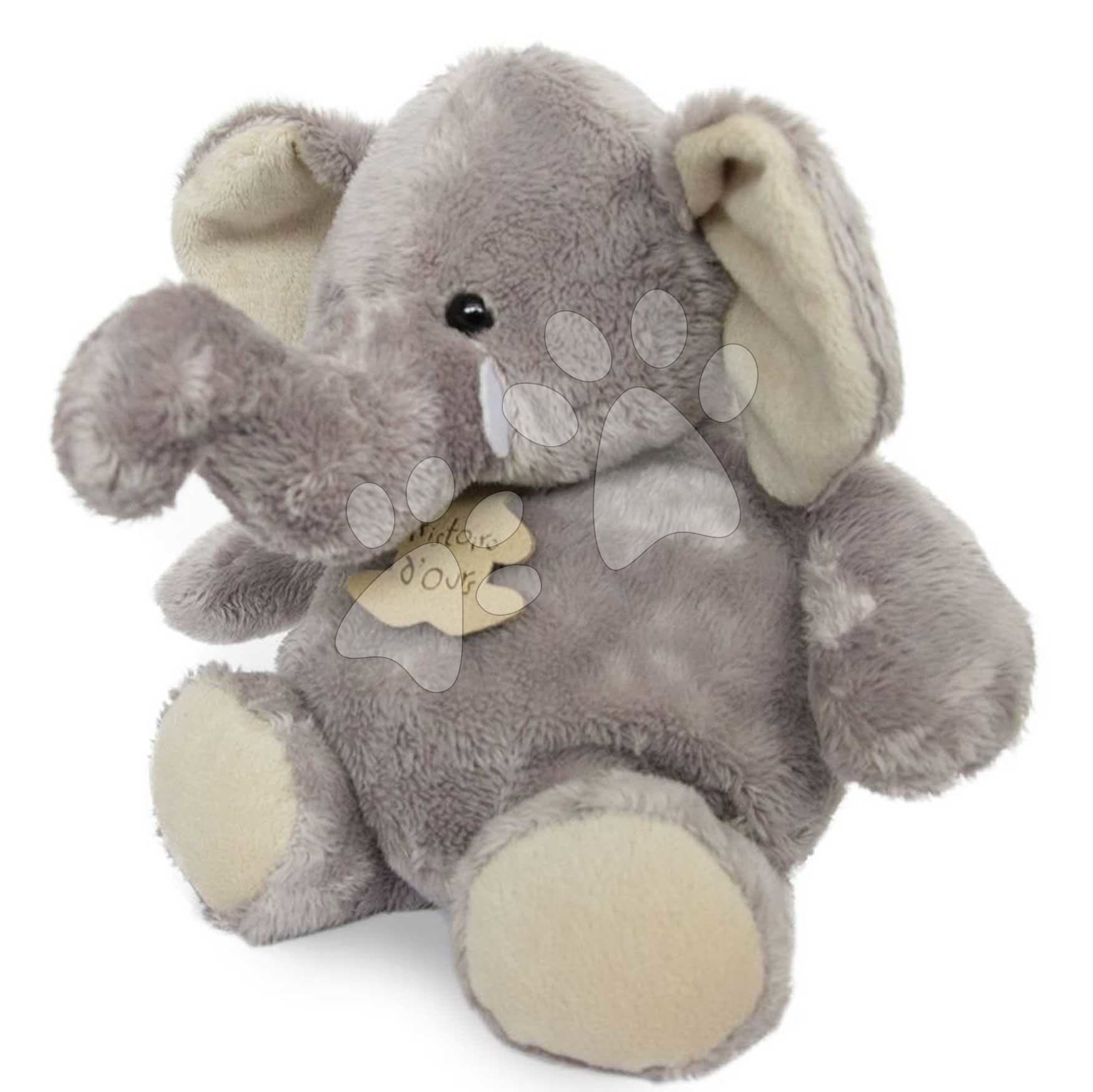Plyšový sloník Elephant Histoire d’ Ours v darčekovom balení sivý 14 cm od 0 mes