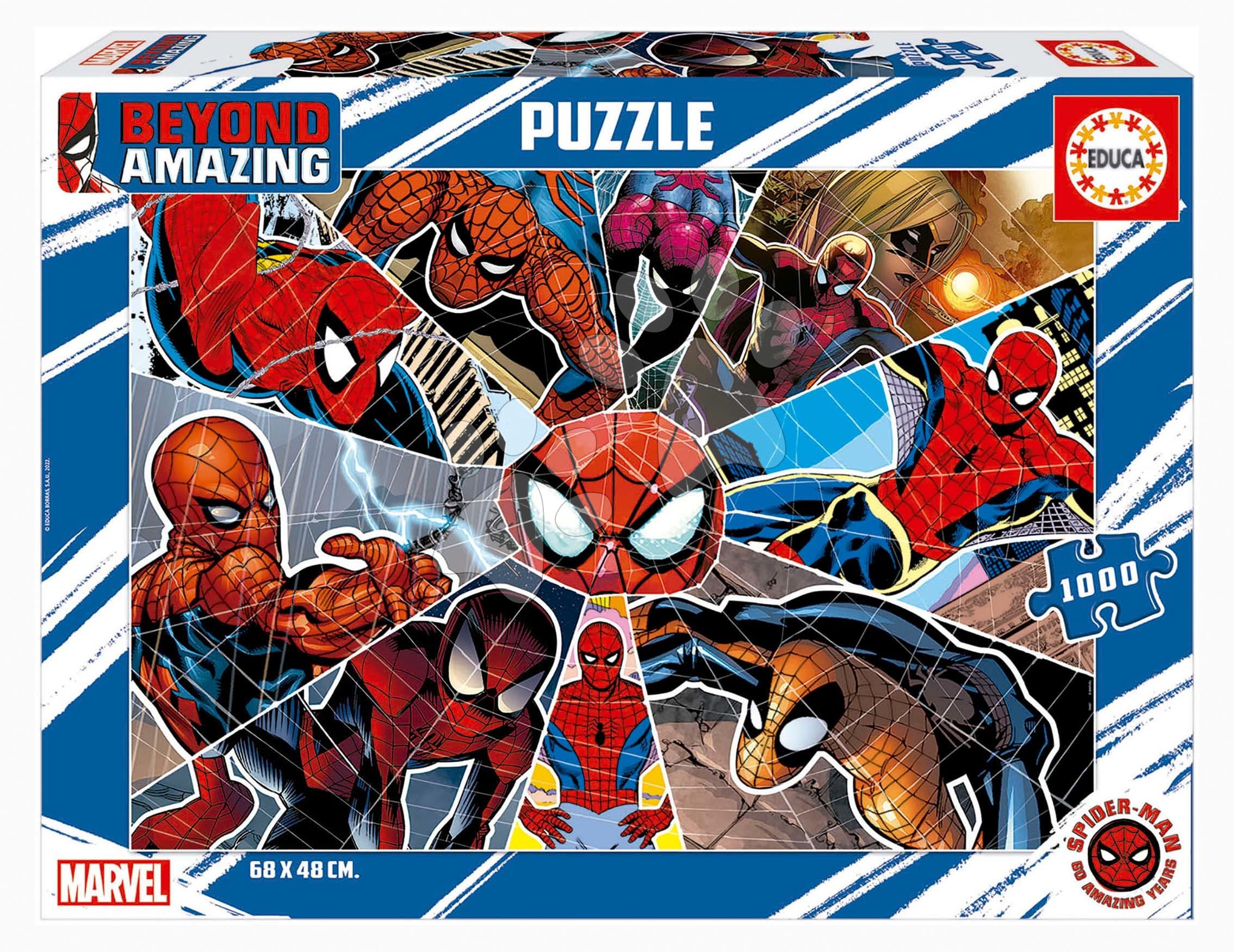 Puzzle Spiderman Beyond Amazing Educa 1000 dielov a Fix lepidlo 1