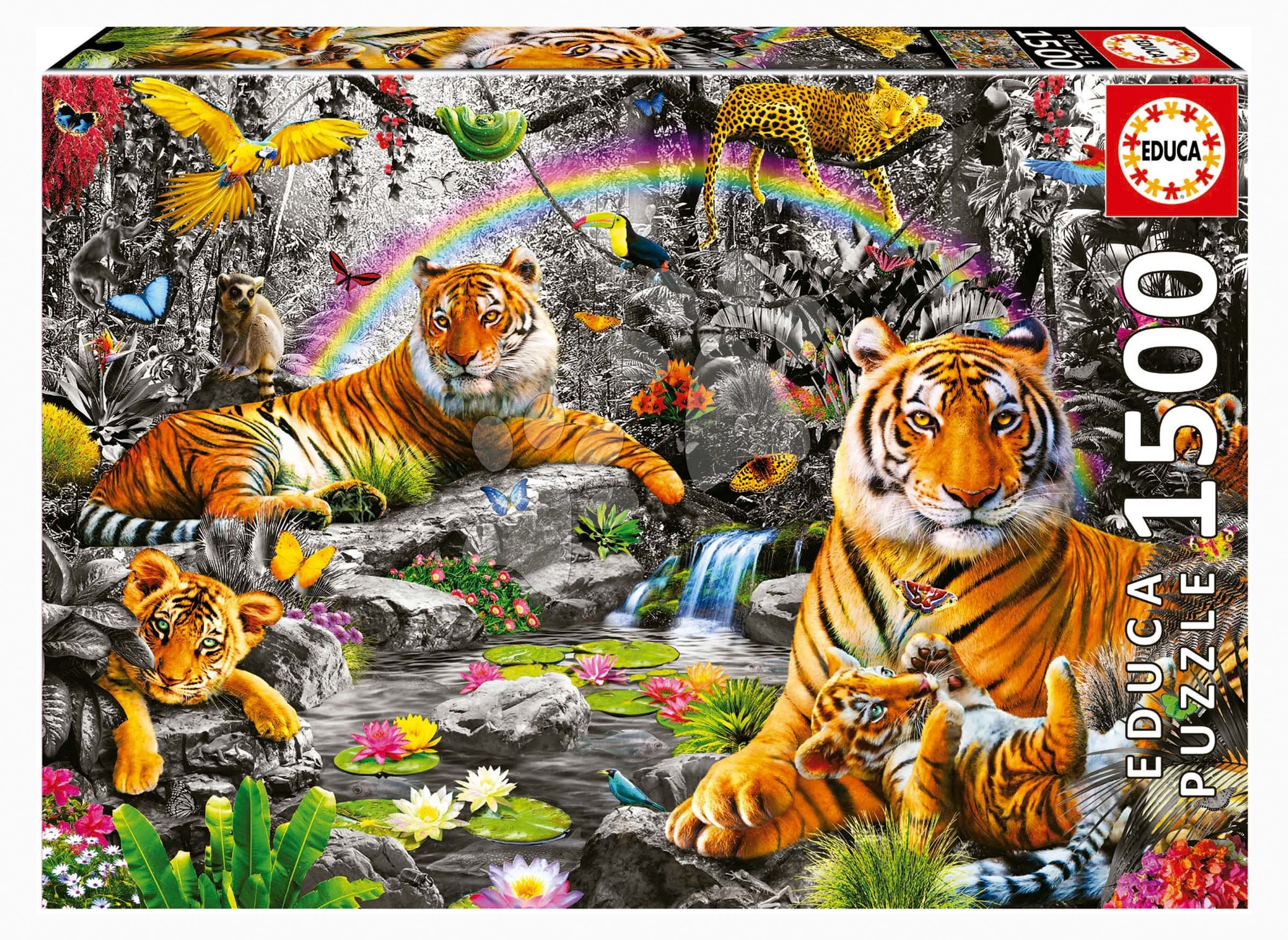 Puzzle Brilliant Jungle Educa 1500 dielov a Fix lepidlo 1