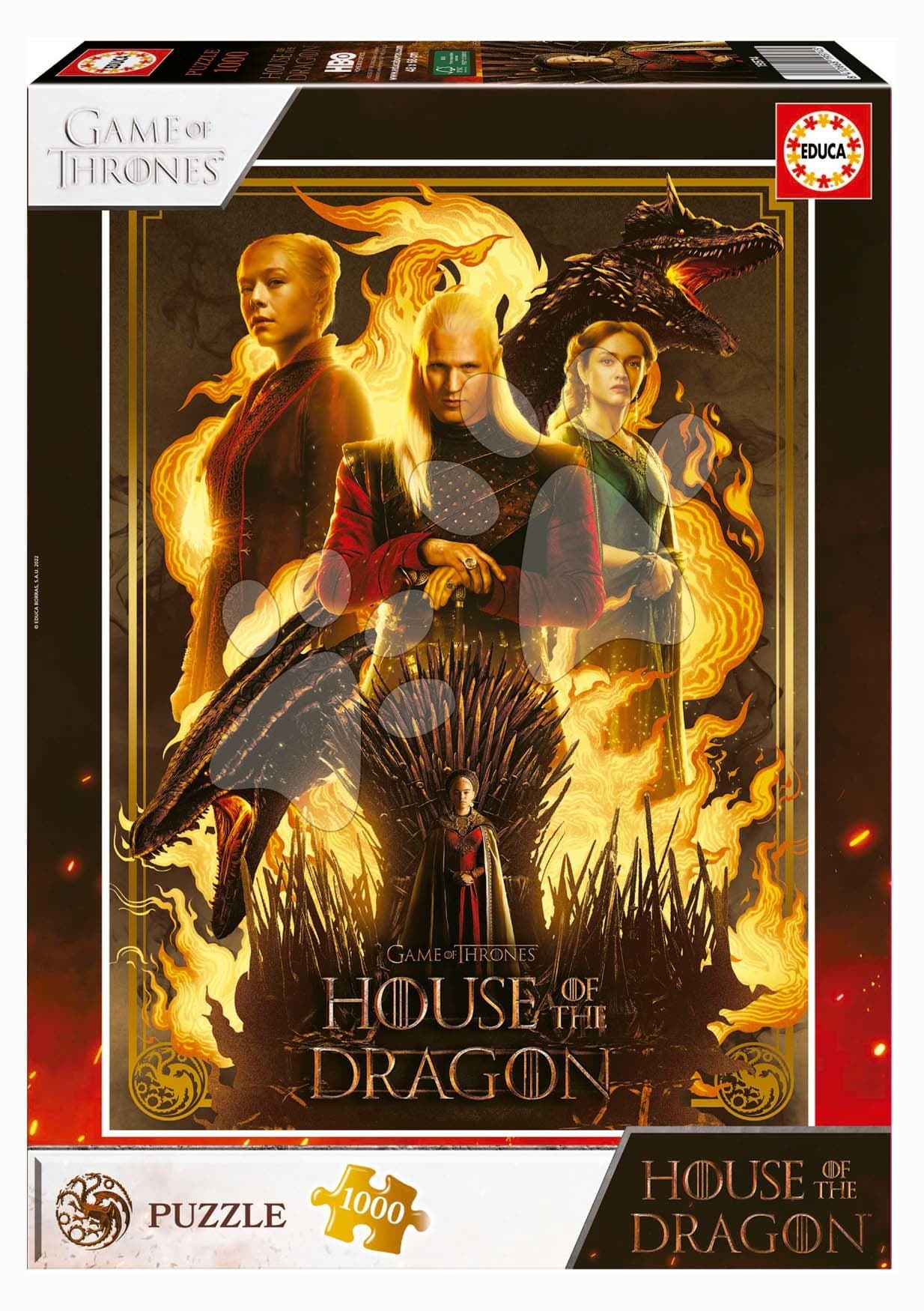 Puzzle House of the Dragon Educa 1000 dielov a Fix lepidlo 1