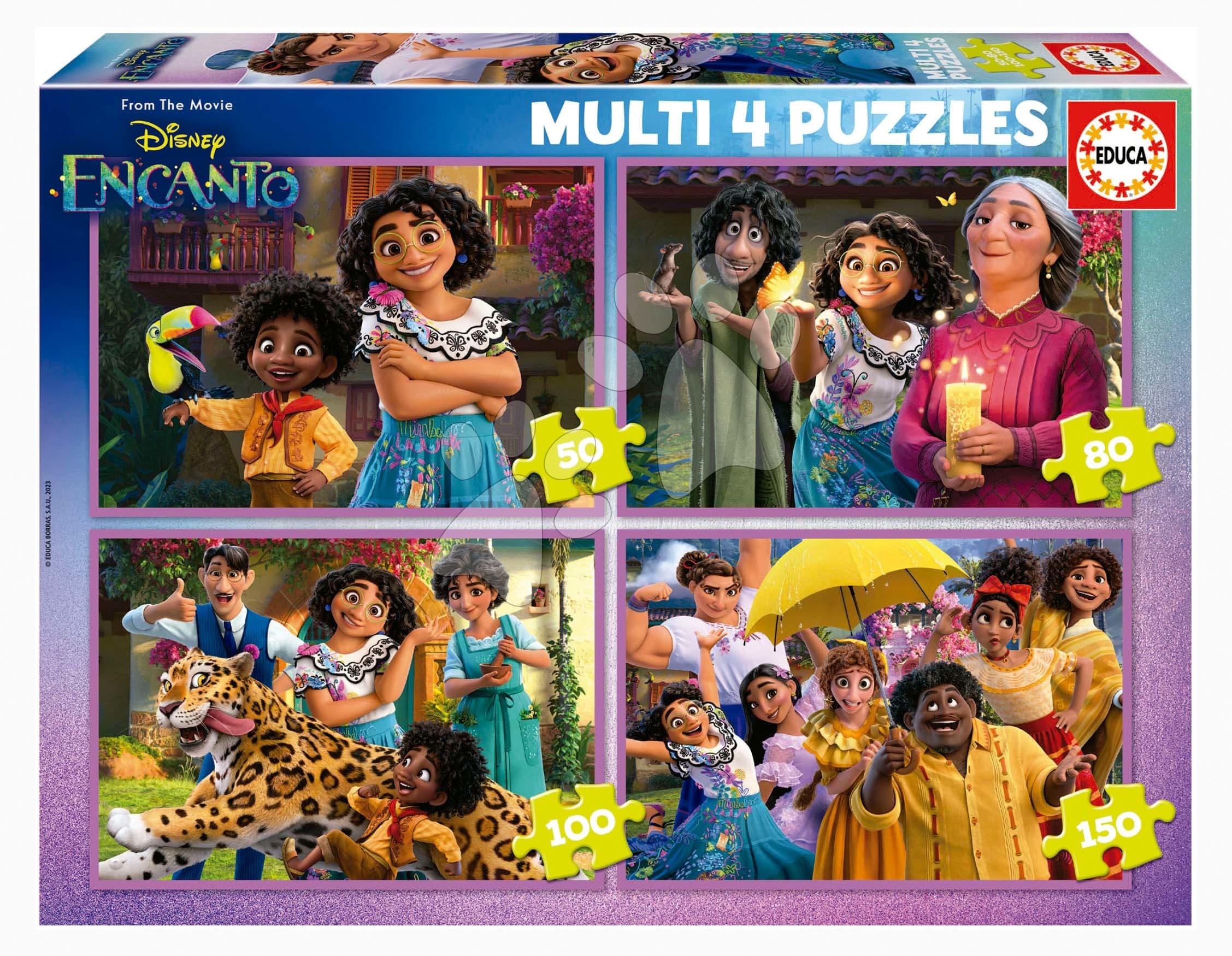 Puzzle Multi 4 Disney Encanto Educa 50-80-100-150 dielov od 5 rokov 1