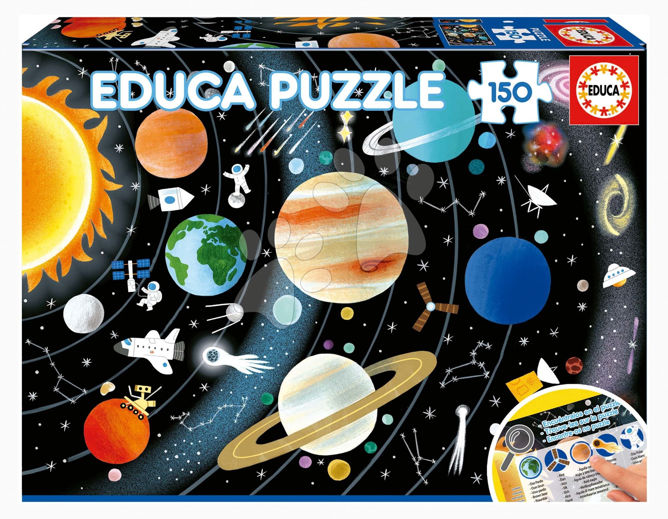 Puzzle Planéta Educa 150 dielov od 6 rokov 1
