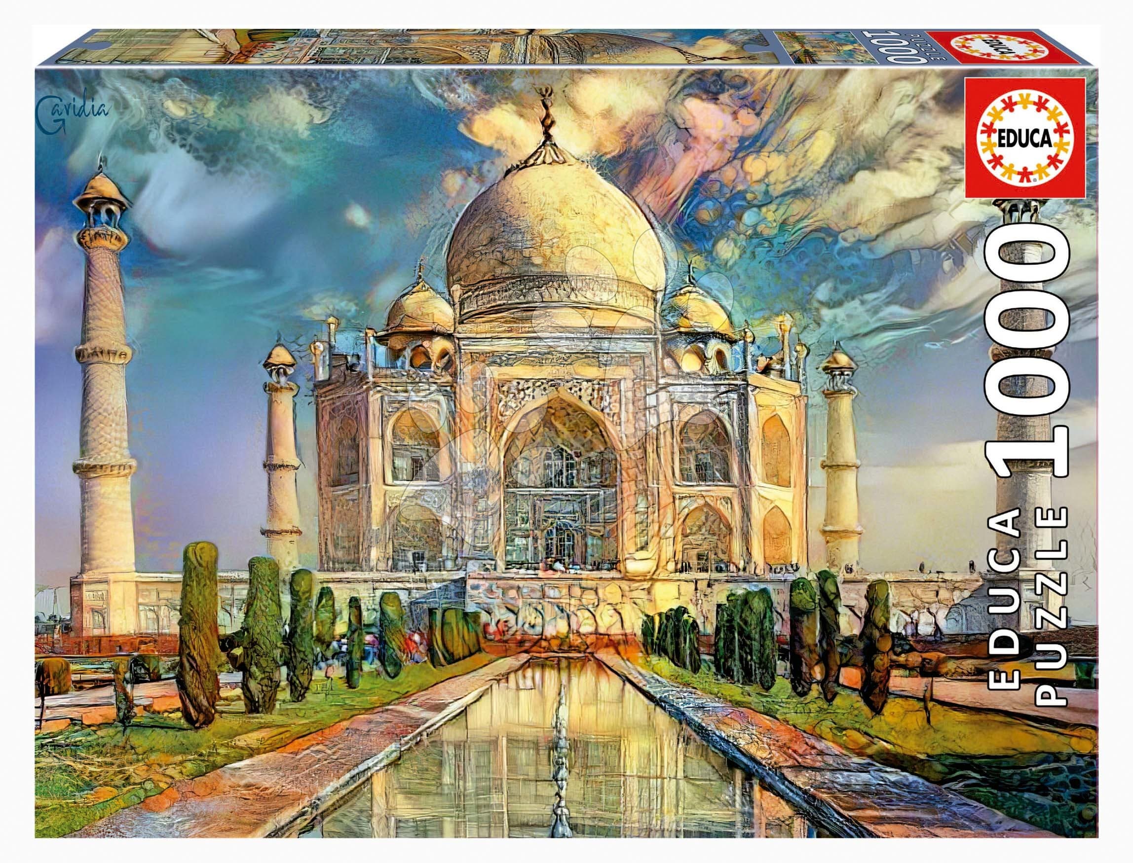 Puzzle Taj Mahal Educa 1000 dielov a Fix lepidlo 1