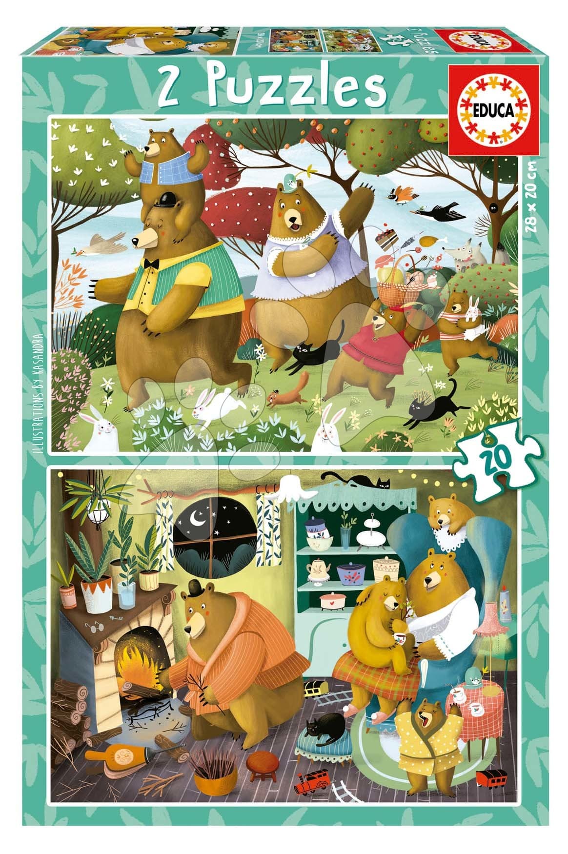 Puzzle Forest Tales Educa 2x20 dielikov 1