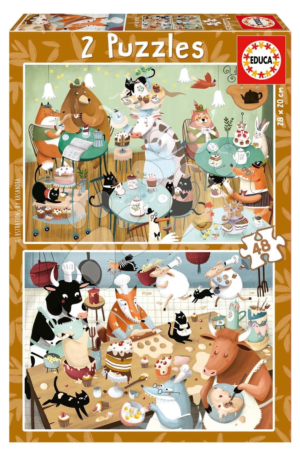 Puzzle Forest Tales Educa 2x48 dielikov od 4 rokov 1