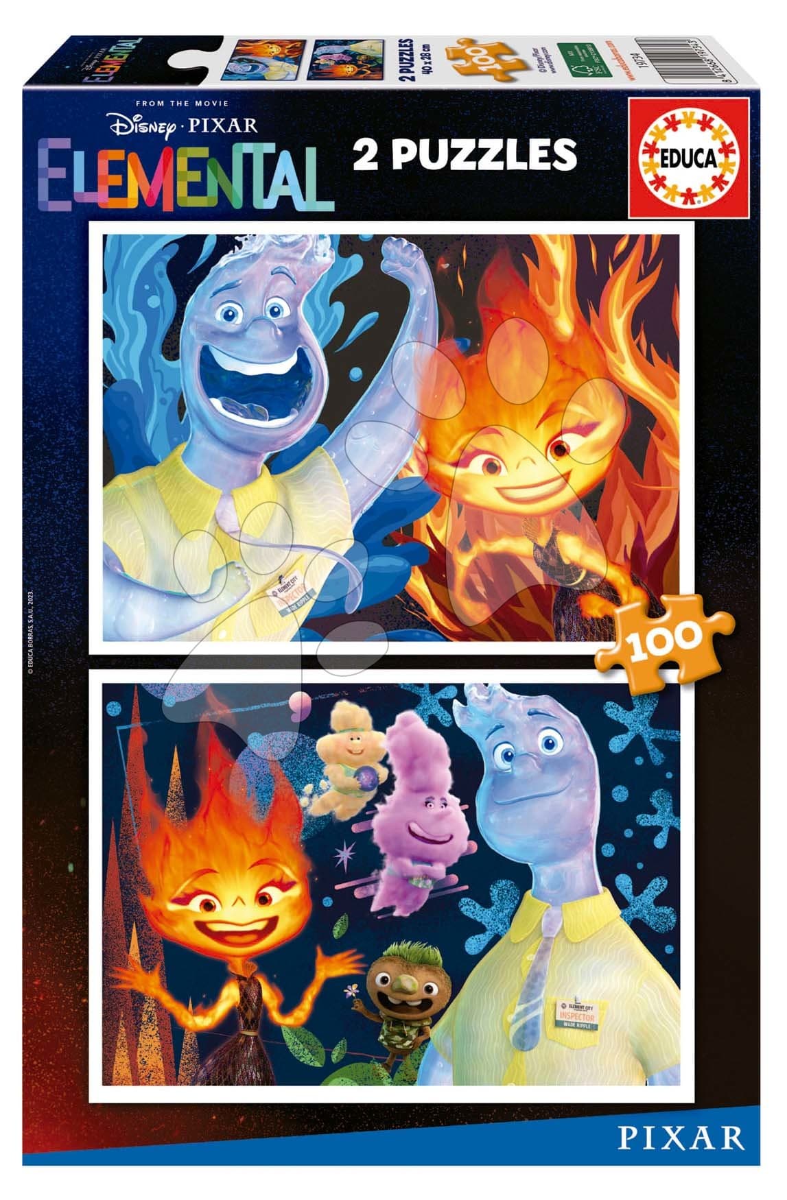 Puzzle Elemental Educa 2x100 dielikov od 6 rokov 1