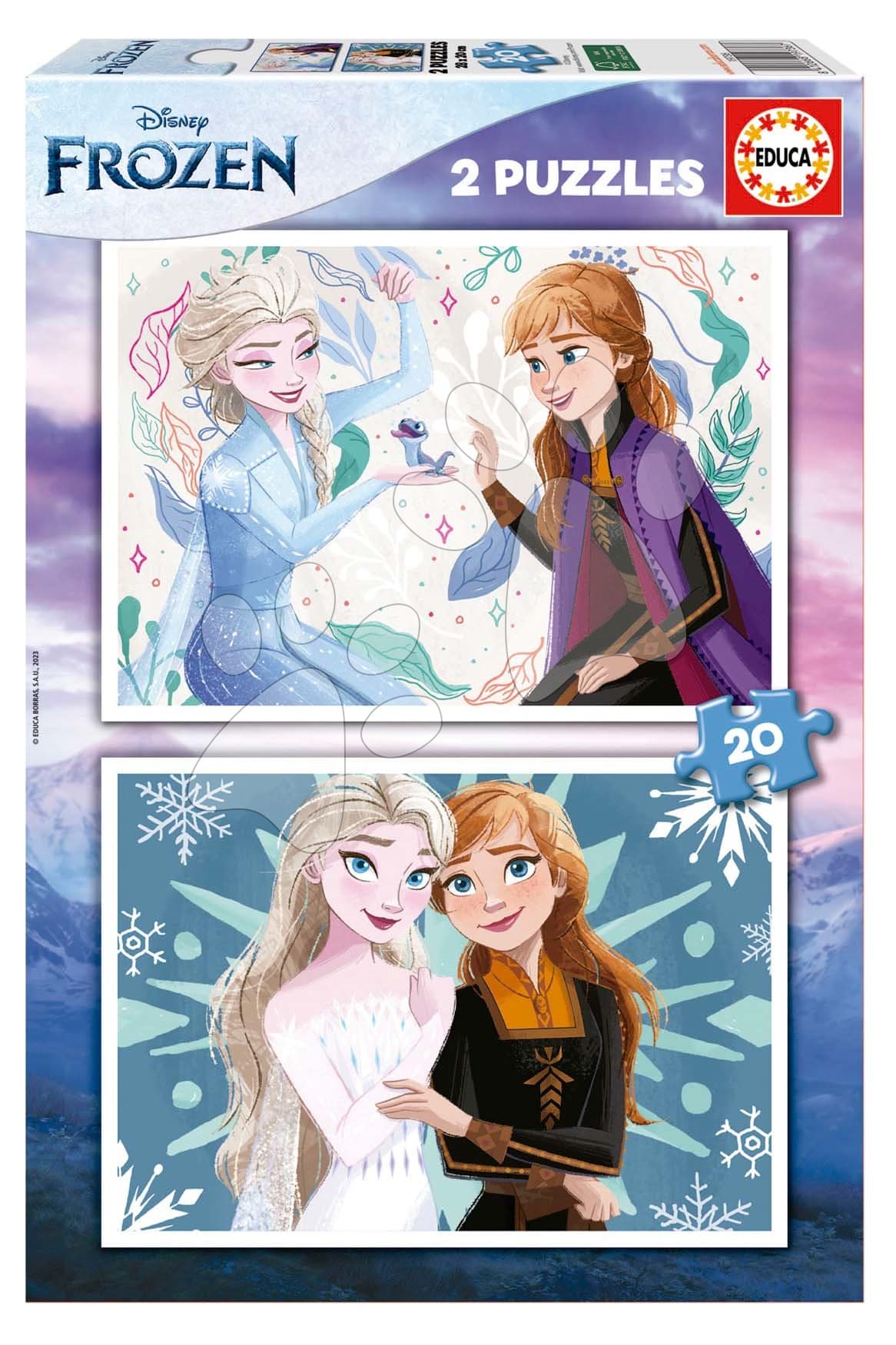 Puzzle Frozen Disney Educa 2x20 dielikov 1