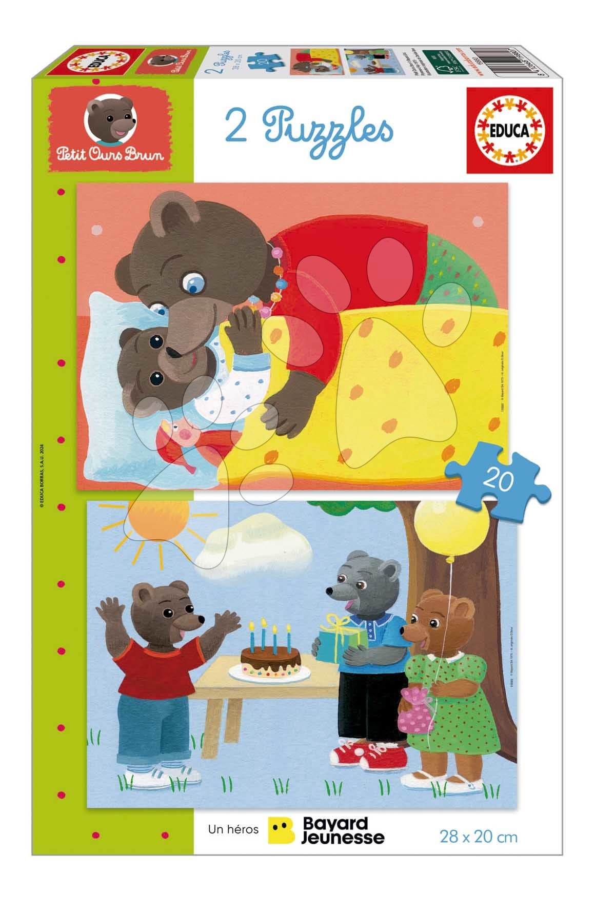 Puzzle Petit Ours Brun Educa 2x20 dielov 1