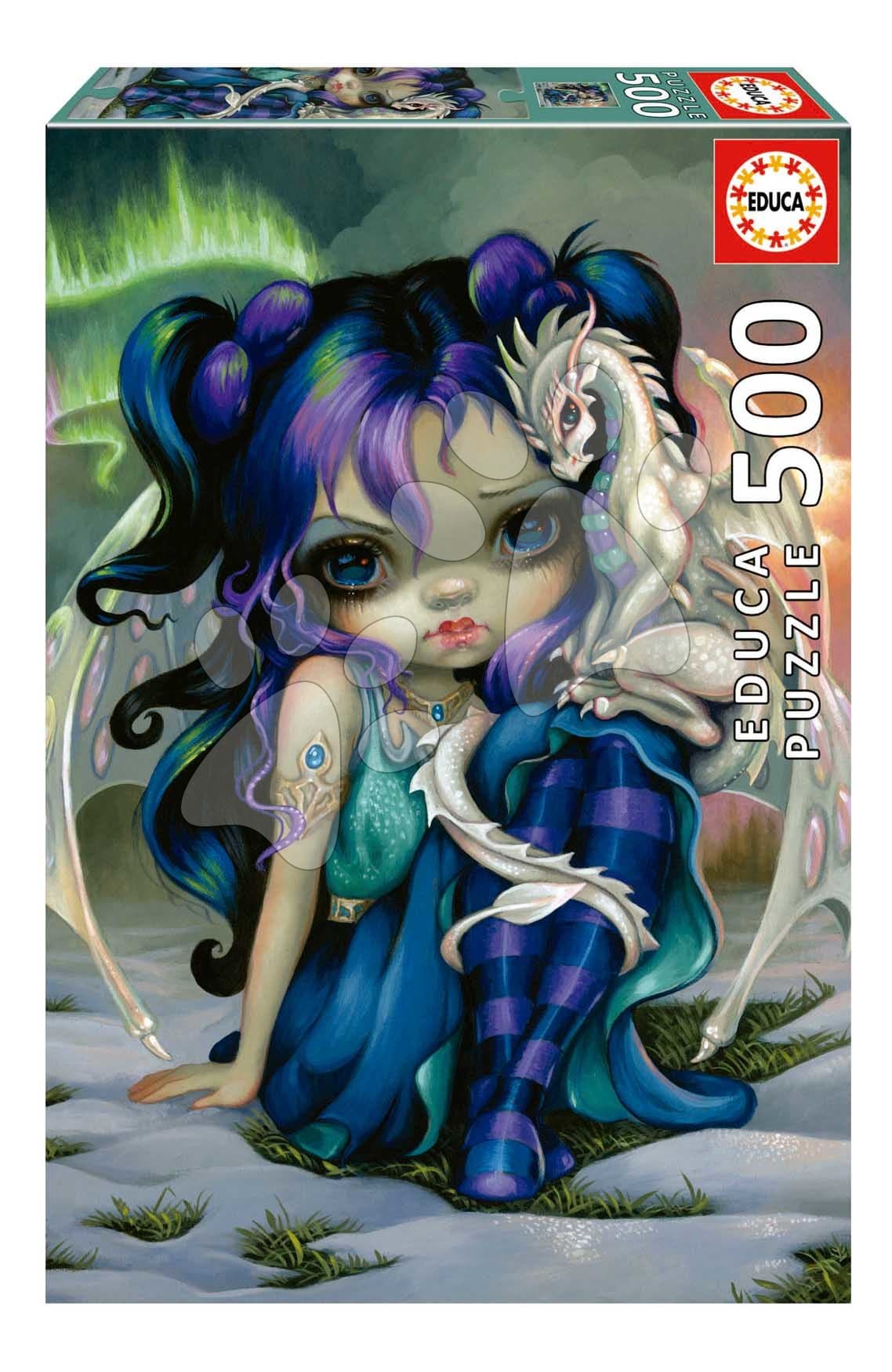 Puzzle Frost Dragonling Educa 500 dielov a Fix lepidlo 1