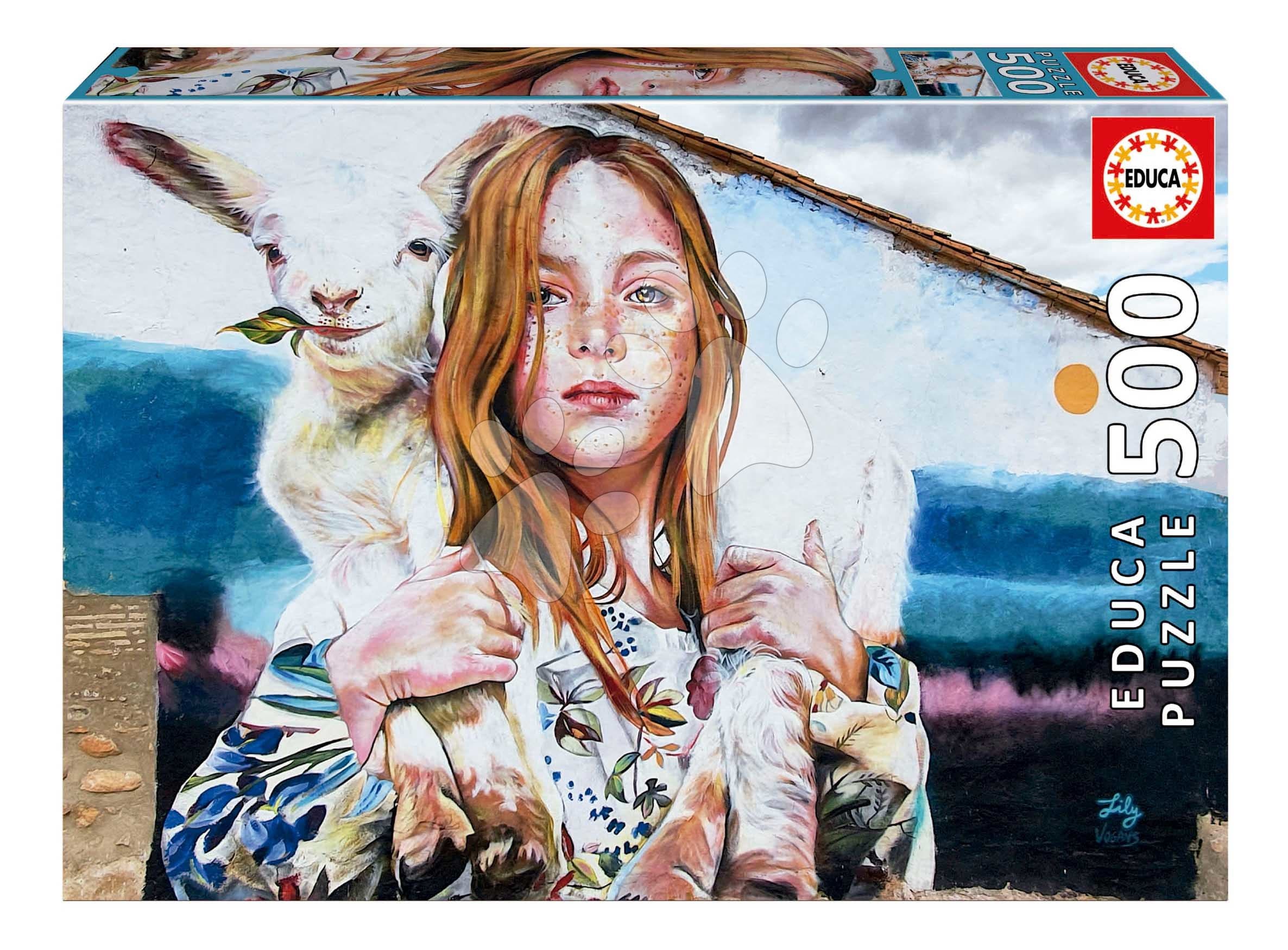 Puzzle La Pastora Lily Brick Educa 500 dielov a Fix lepidlo 1