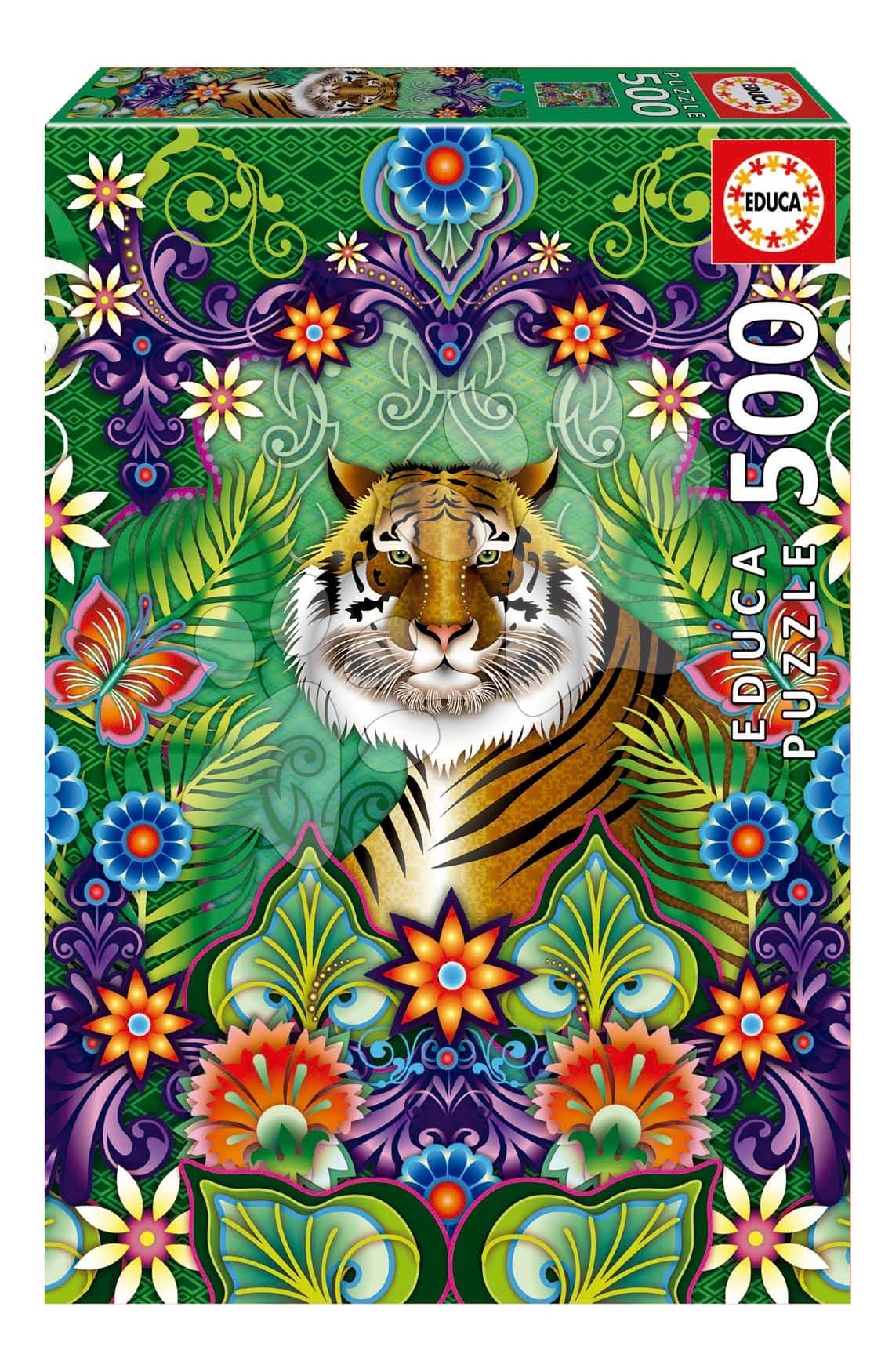 Puzzle Bengal Tiger Educa 500 dielov a Fix lepidlo 1