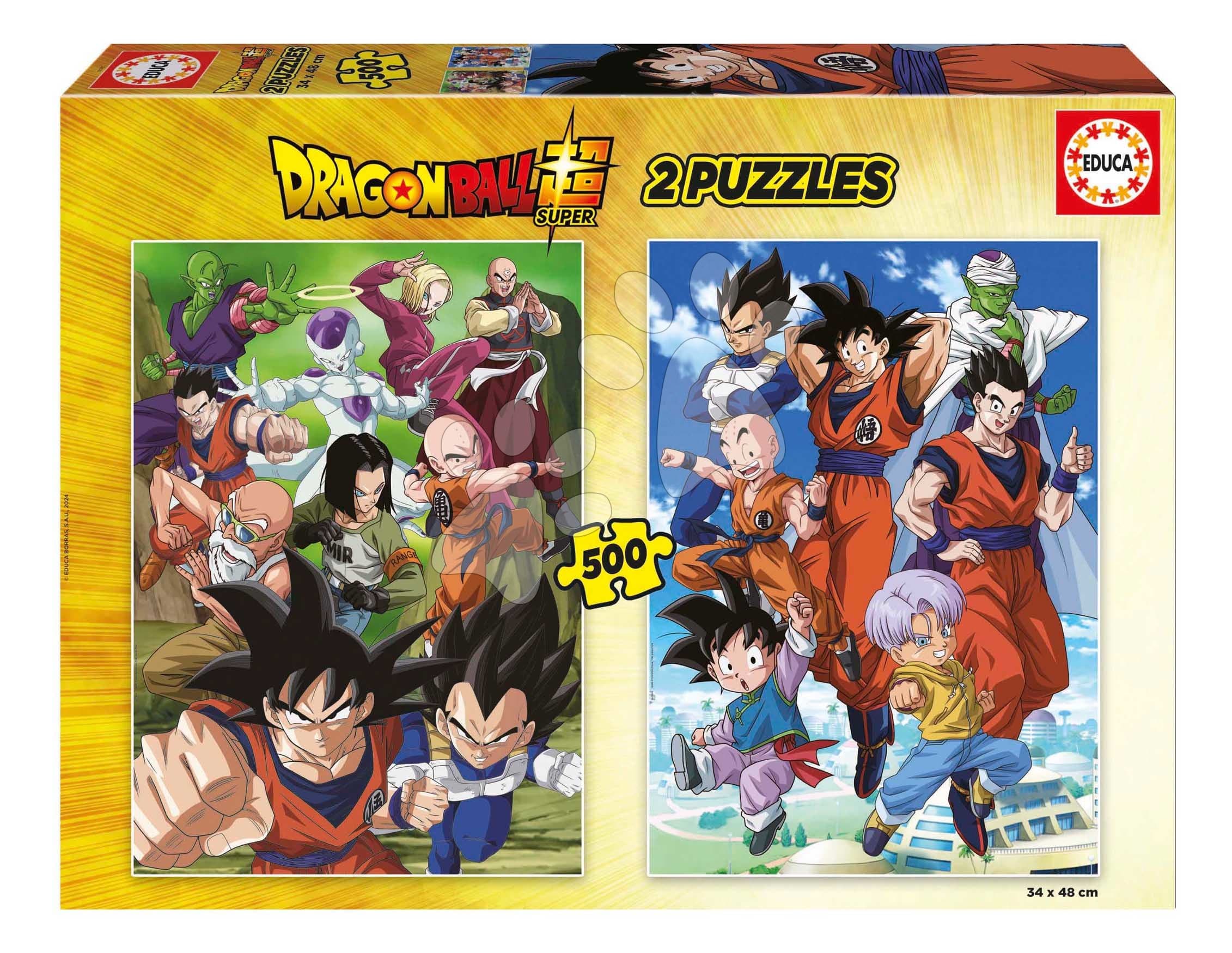 Puzzle Dragon Ball Educa 2x500 dielov a Fix lepidlo 1
