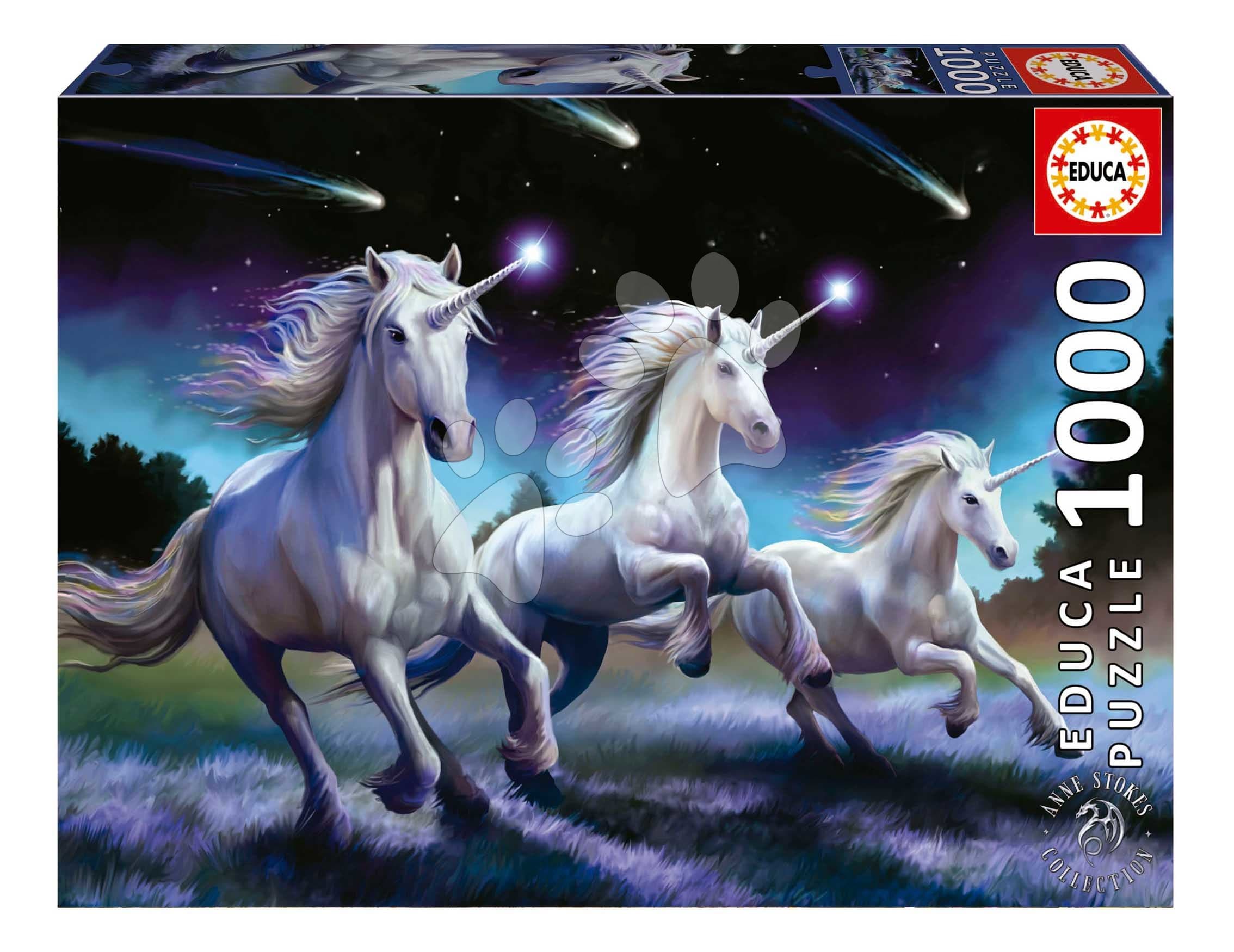 Puzzle Shooting Stars Anne Stokes Educa 1000 dielov a Fix lepidlo 1
