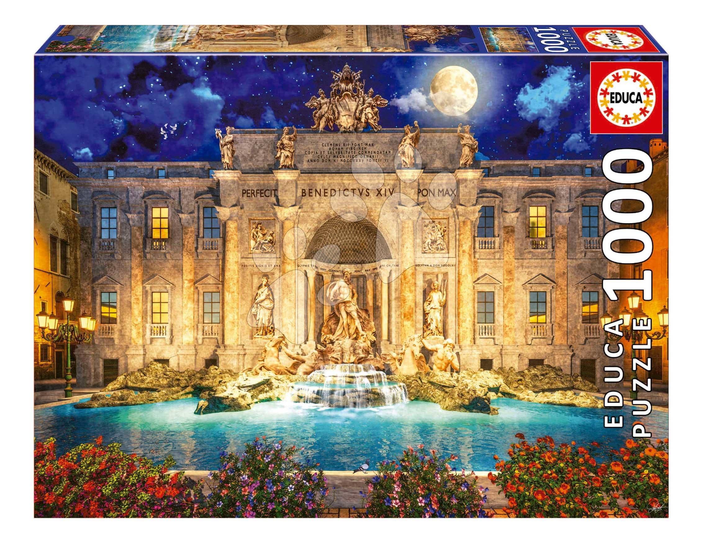 Puzzle Fontana Di Trevi Rome Educa 1000 dielov a Fix lepidlo