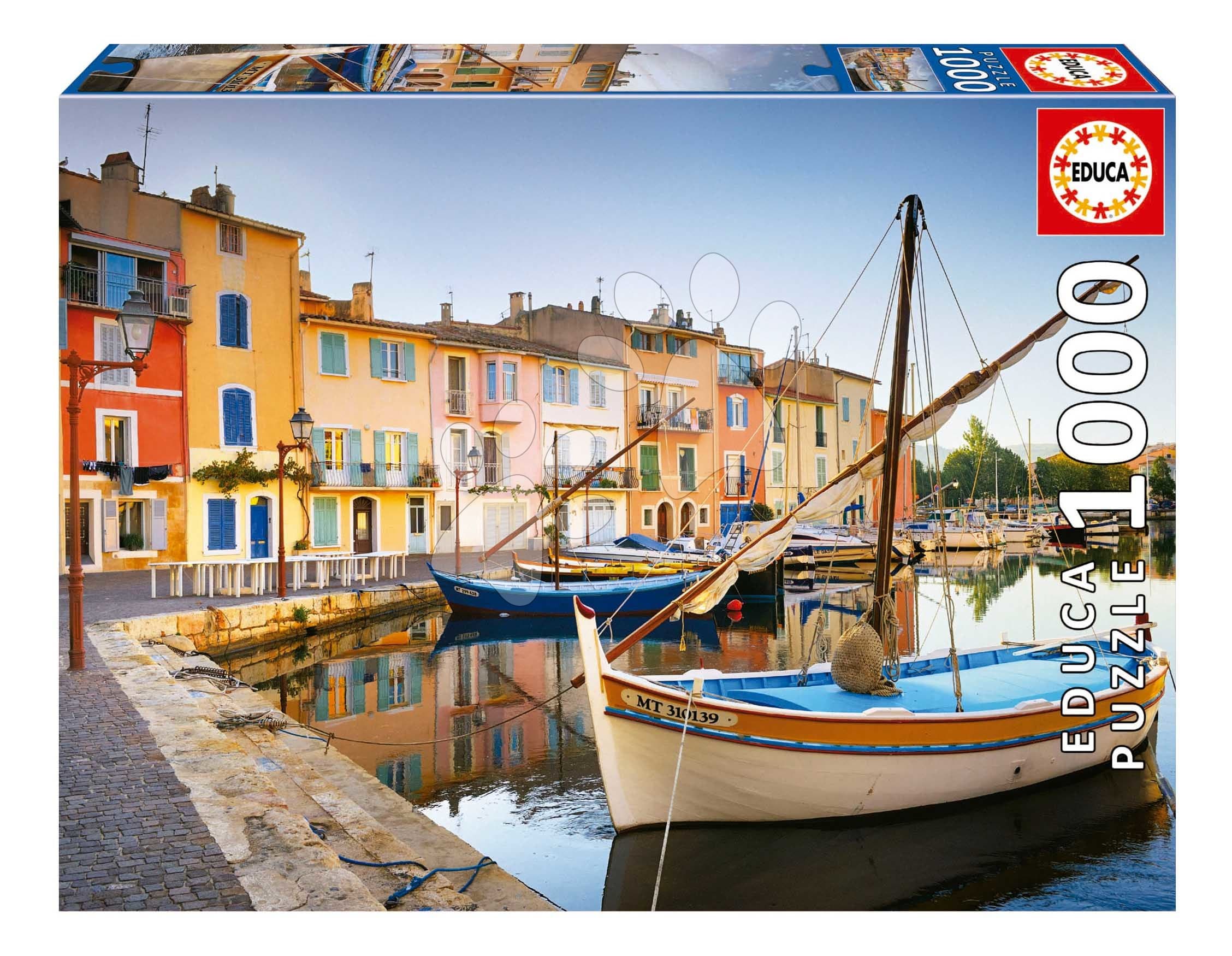 Puzzle Harbour in Martigues Provence Educa 1000 dielov a Fix lepidlo