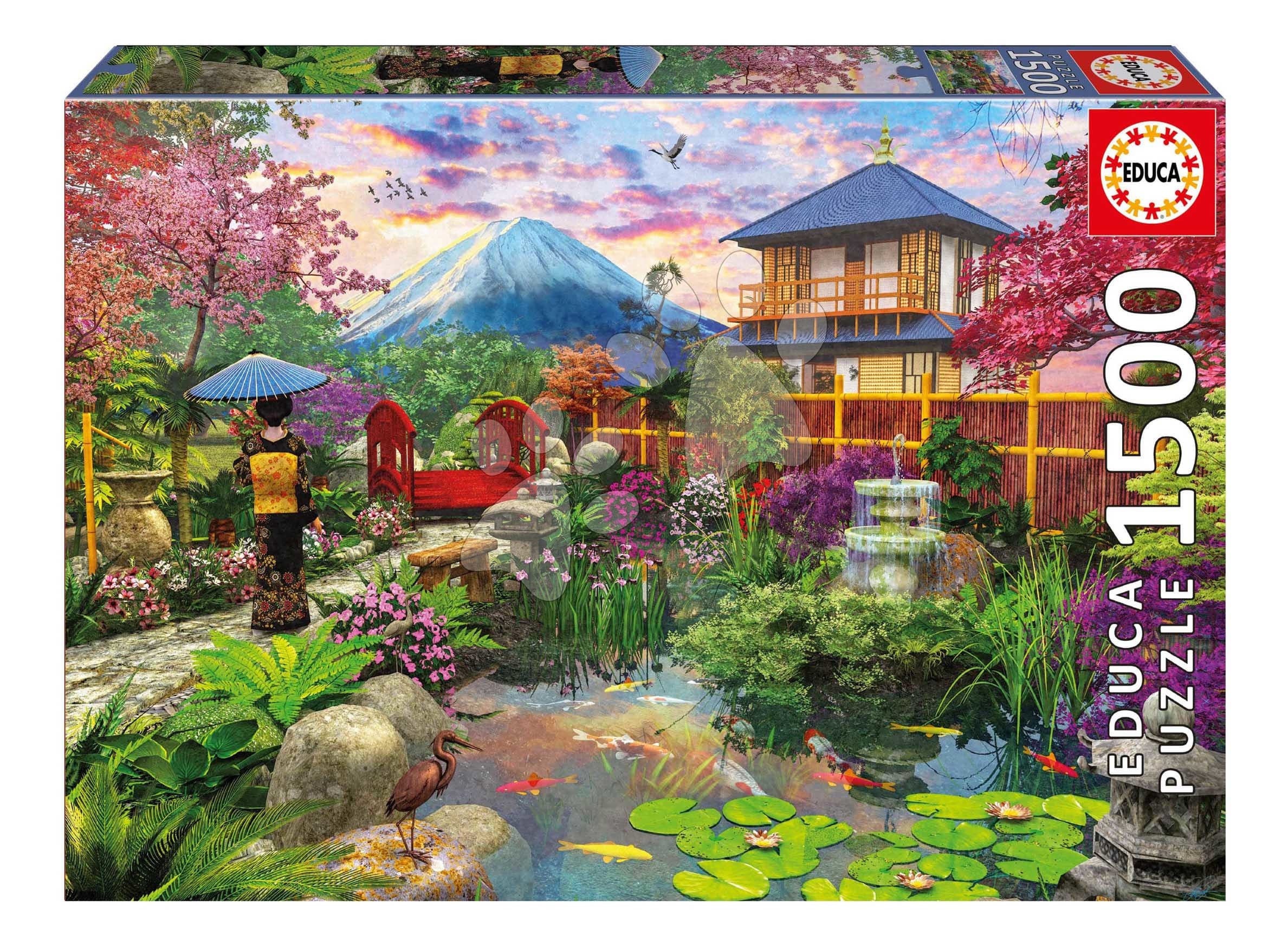 Puzzle Japanese Garden Educa 1500 dielov a Fix lepidlo 1