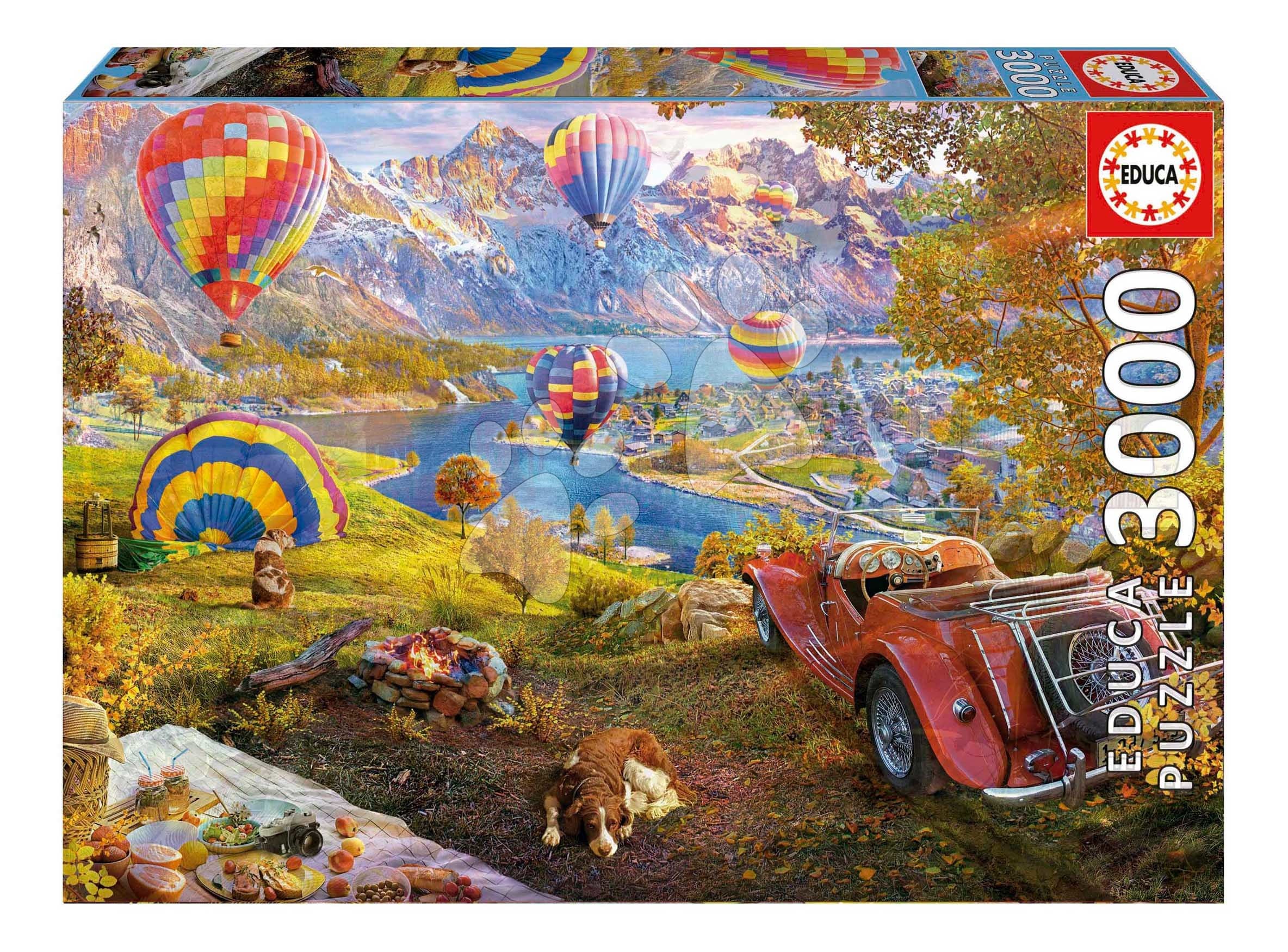 Puzzle Hot Air Balloon Valley Educa 3000 dielov