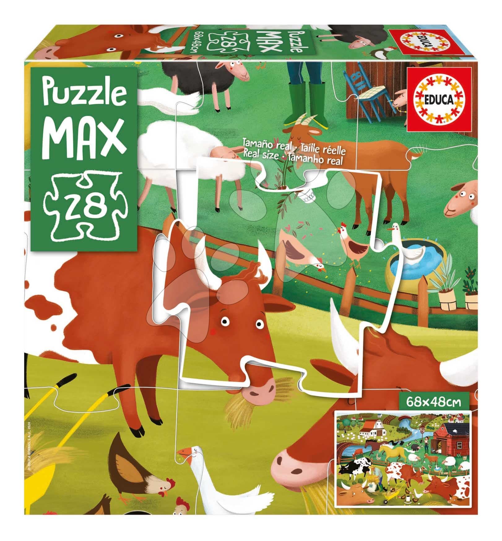 Puzzle Farma MAX Educa 28 veľkých dielikov 1