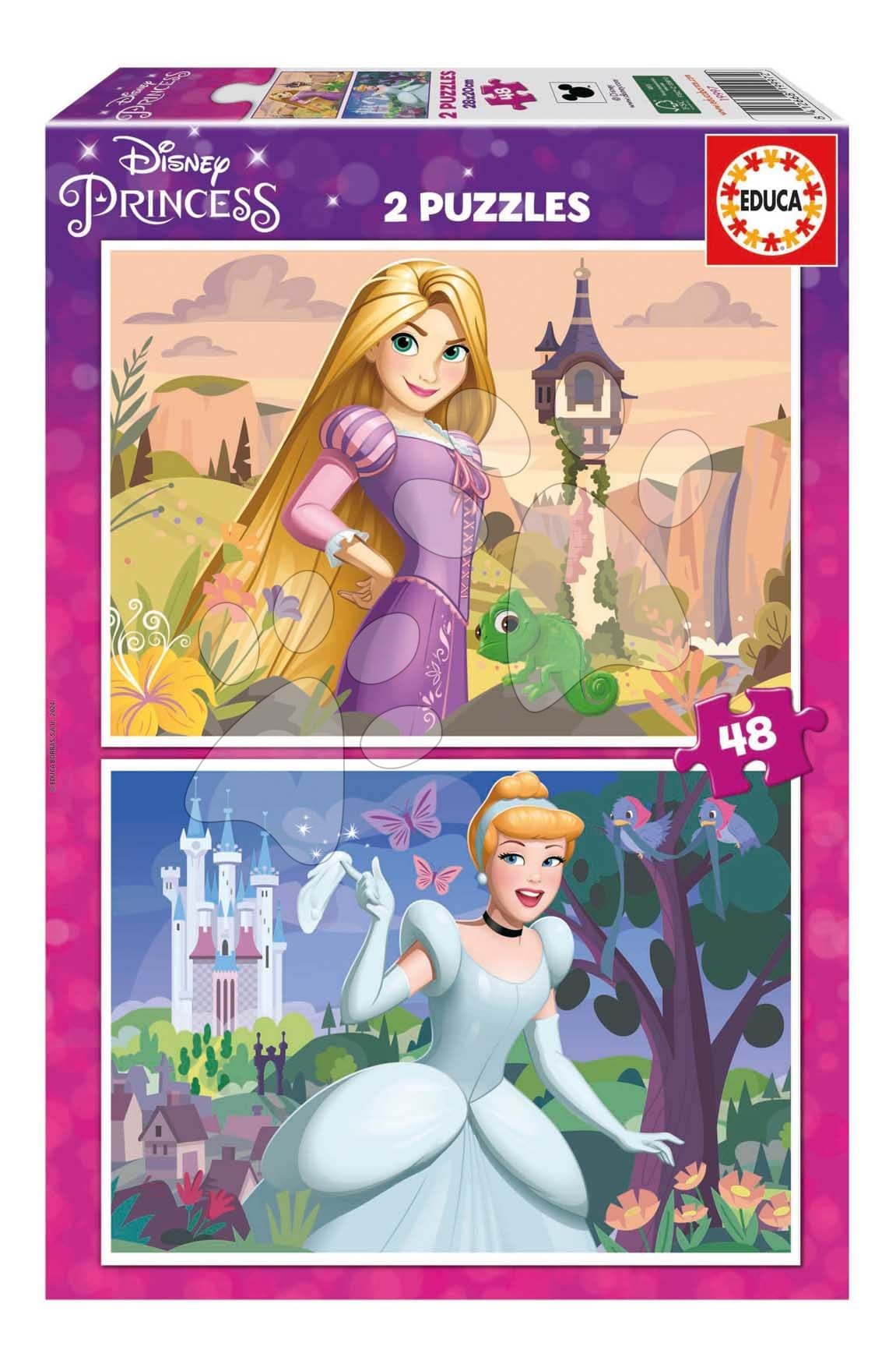 Puzzle Princezné Disney Educa 2x48 dielov 1