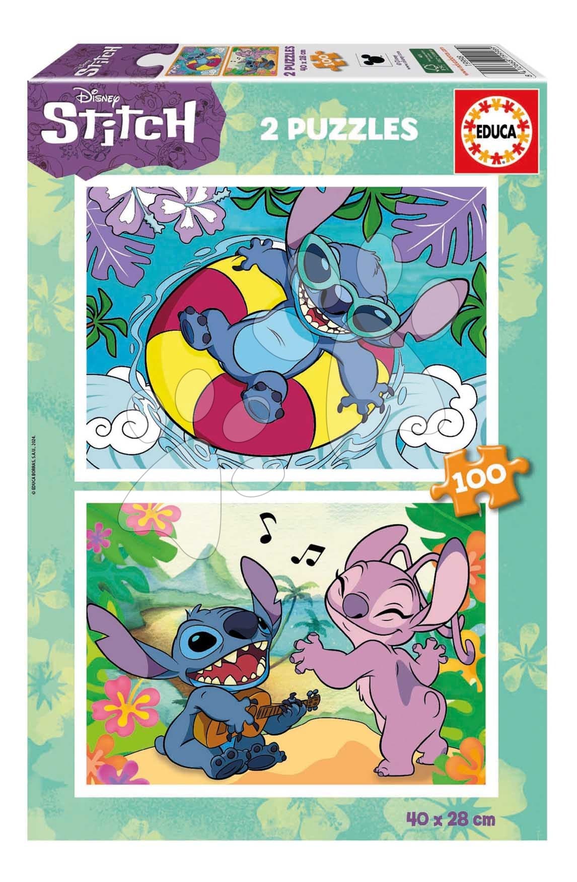 Puzzle Stitch Disney Educa 2x100 dielov od 6 rokov