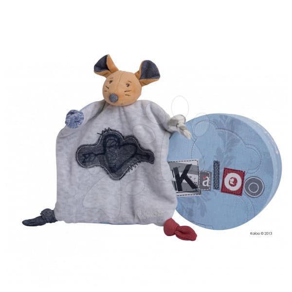 Kaloo plyšová myška Blue Denim-Doudou 960065 modrá 1