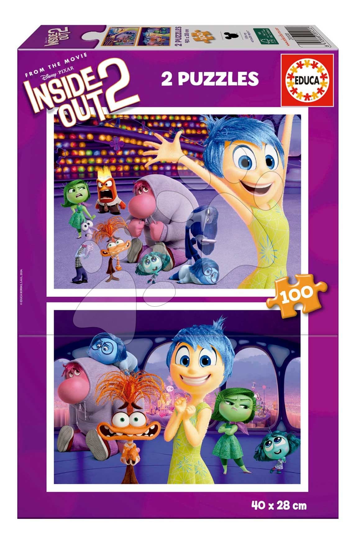 Puzzle Disney Inside Out Educa 2x100 dielov od 6 rokov