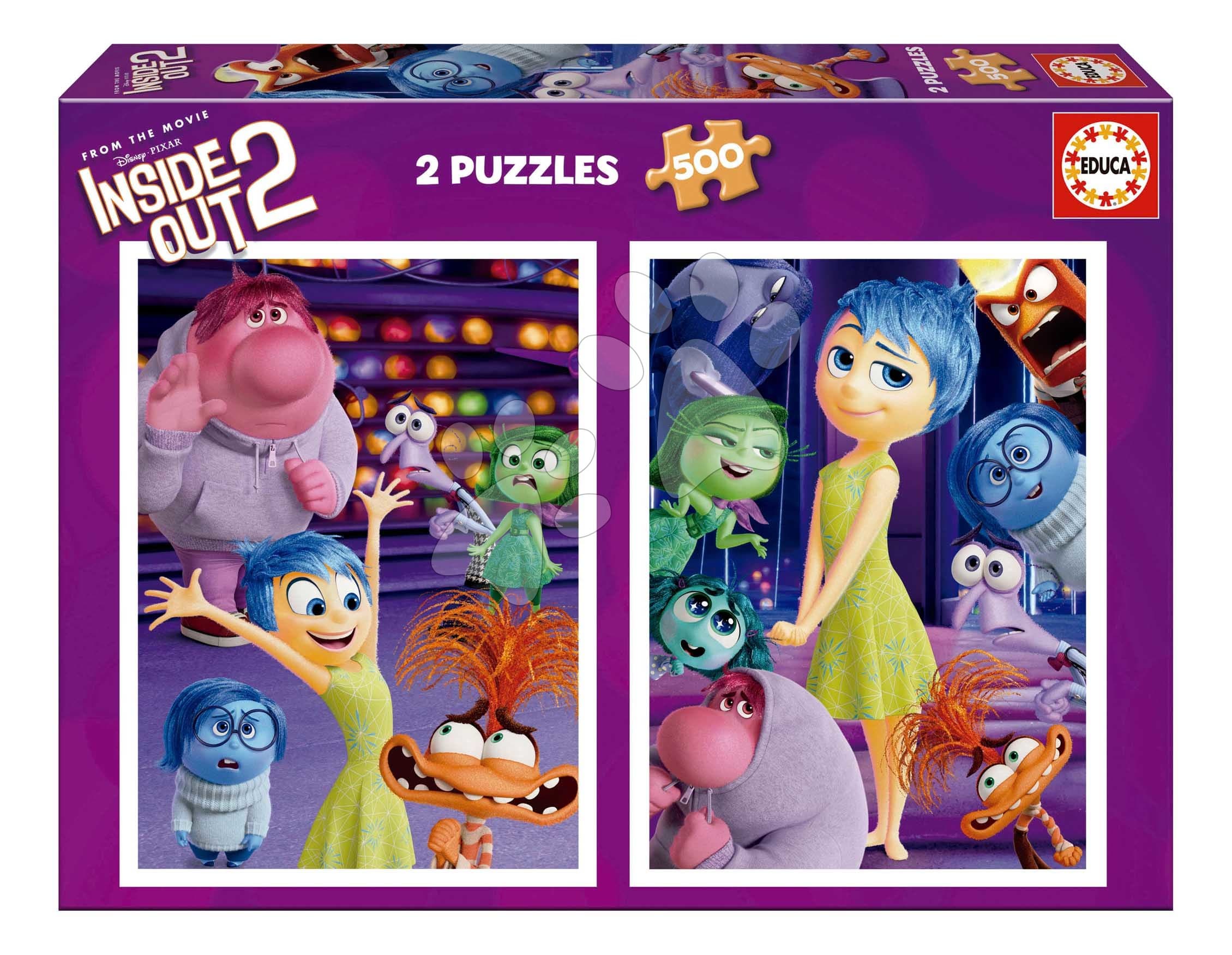 Puzzle Disney Inside Out 2 Educa 2x500 dielov a Fix lepidlo