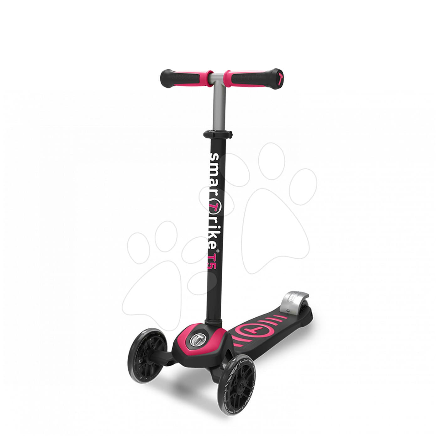 smarTrike detská kolobežka T5 2010100 čierno-cyklámenová 1