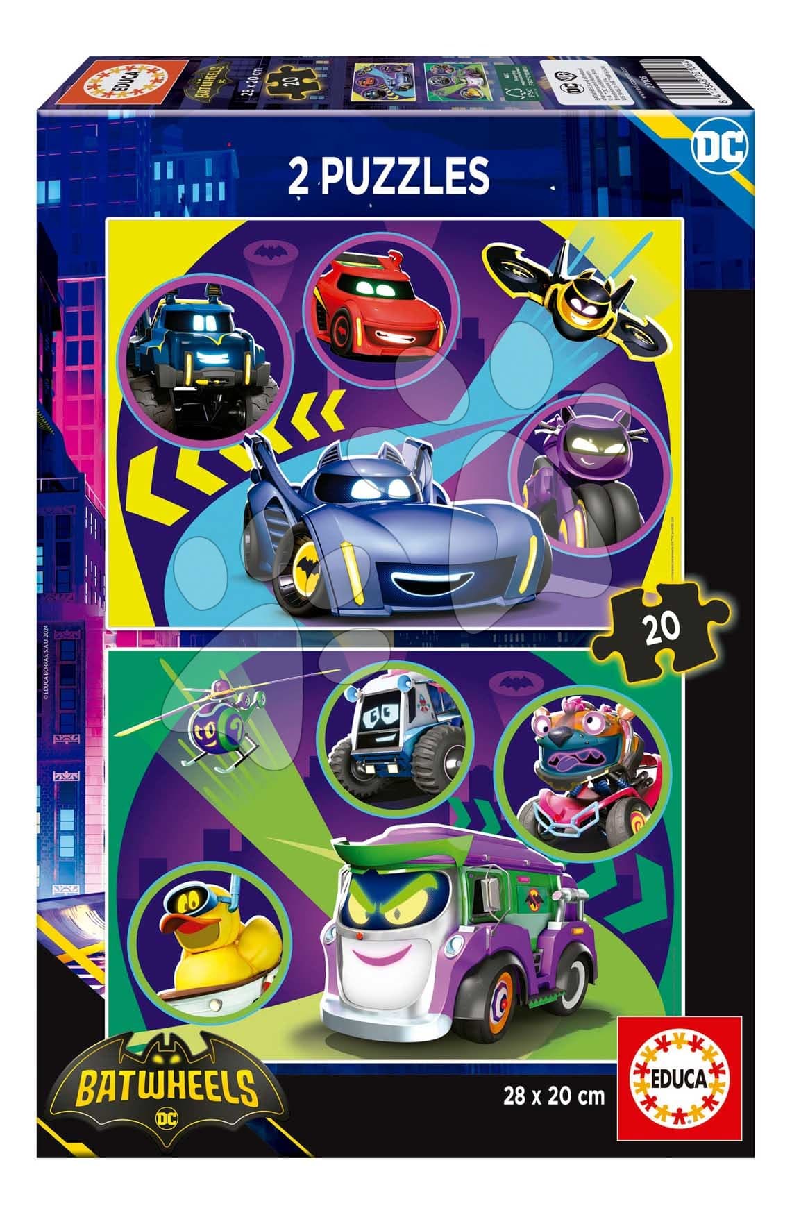 Puzzle DC Batwheels Educa 2x20 dielov 1
