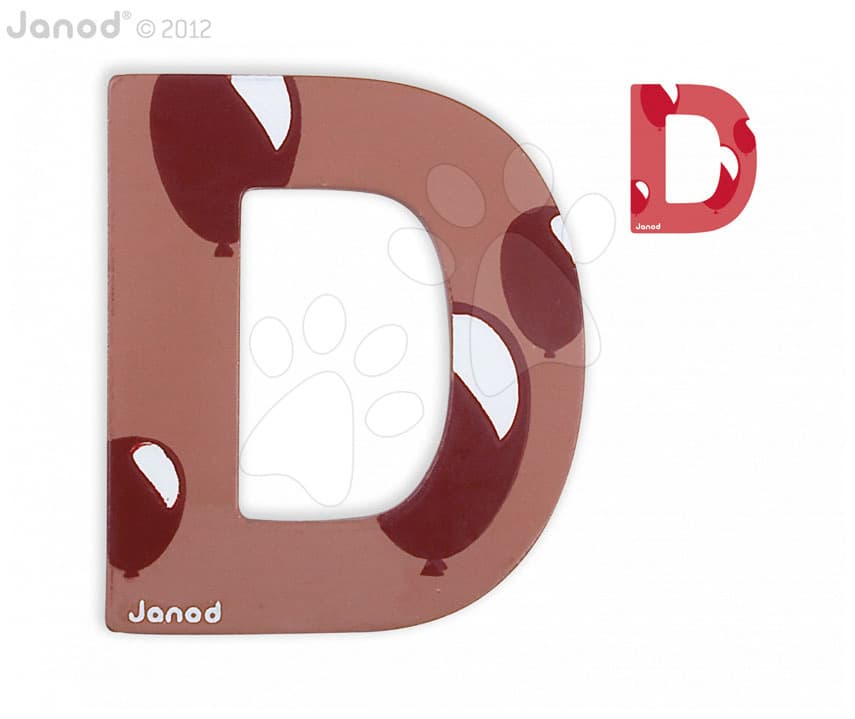 Janod drevené písmeno D ABCDeco 04573 1