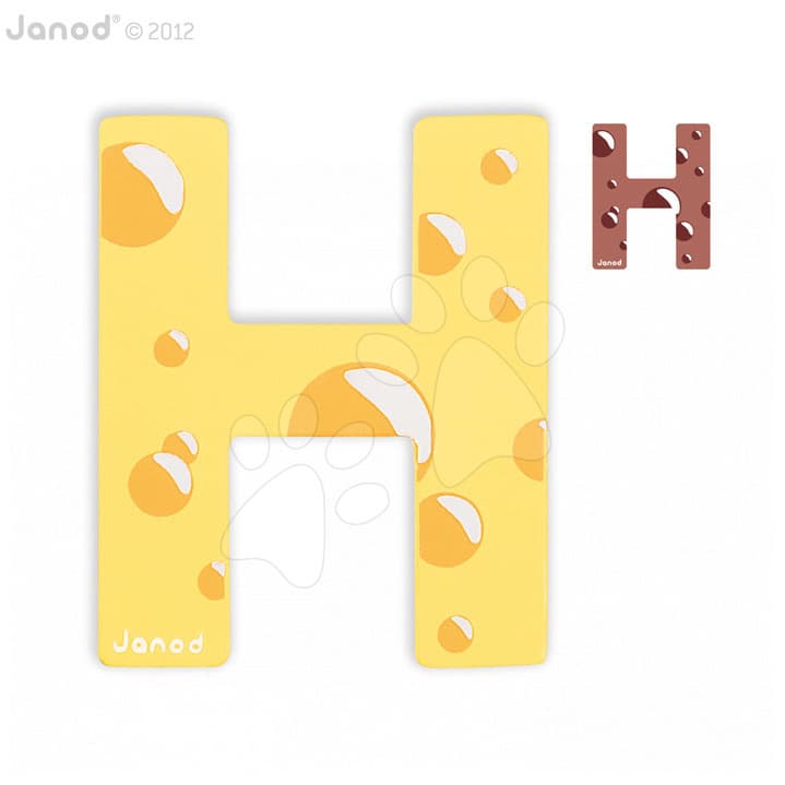 Janod drevené písmeno H ABCDeco 04577 1