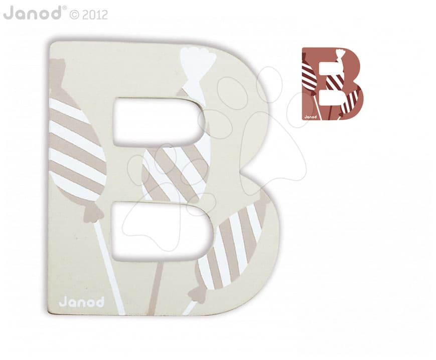 Janod drevené písmeno B ABCDeco 04571
