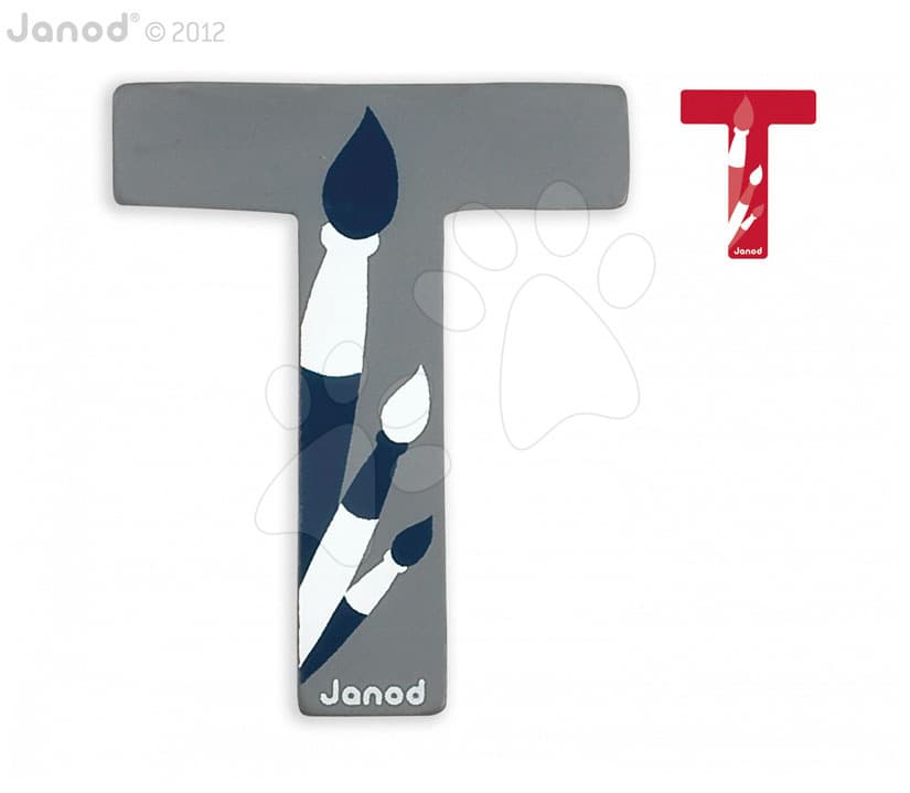 Janod drevené písmeno T ABCDeco 04589 1