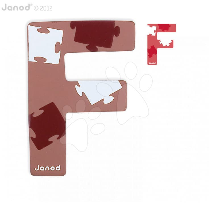 Janod drevené písmeno F ABCDeco 04575 1